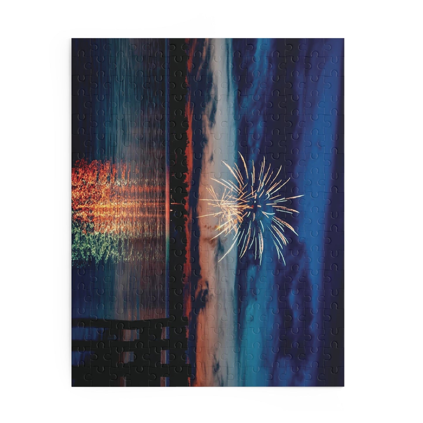 July 4th Firework Puzzles - Blue Cava