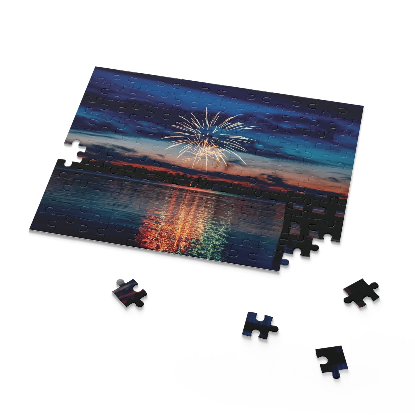 July 4th Firework Puzzles - Blue Cava