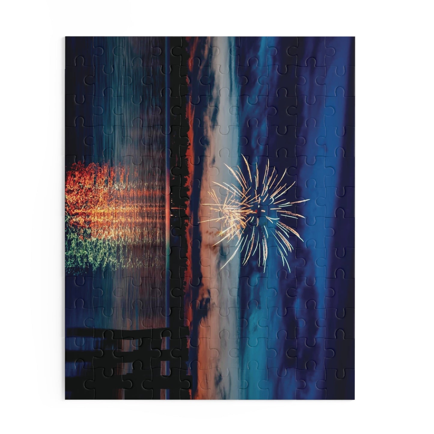 July 4th Firework Puzzles - Blue Cava