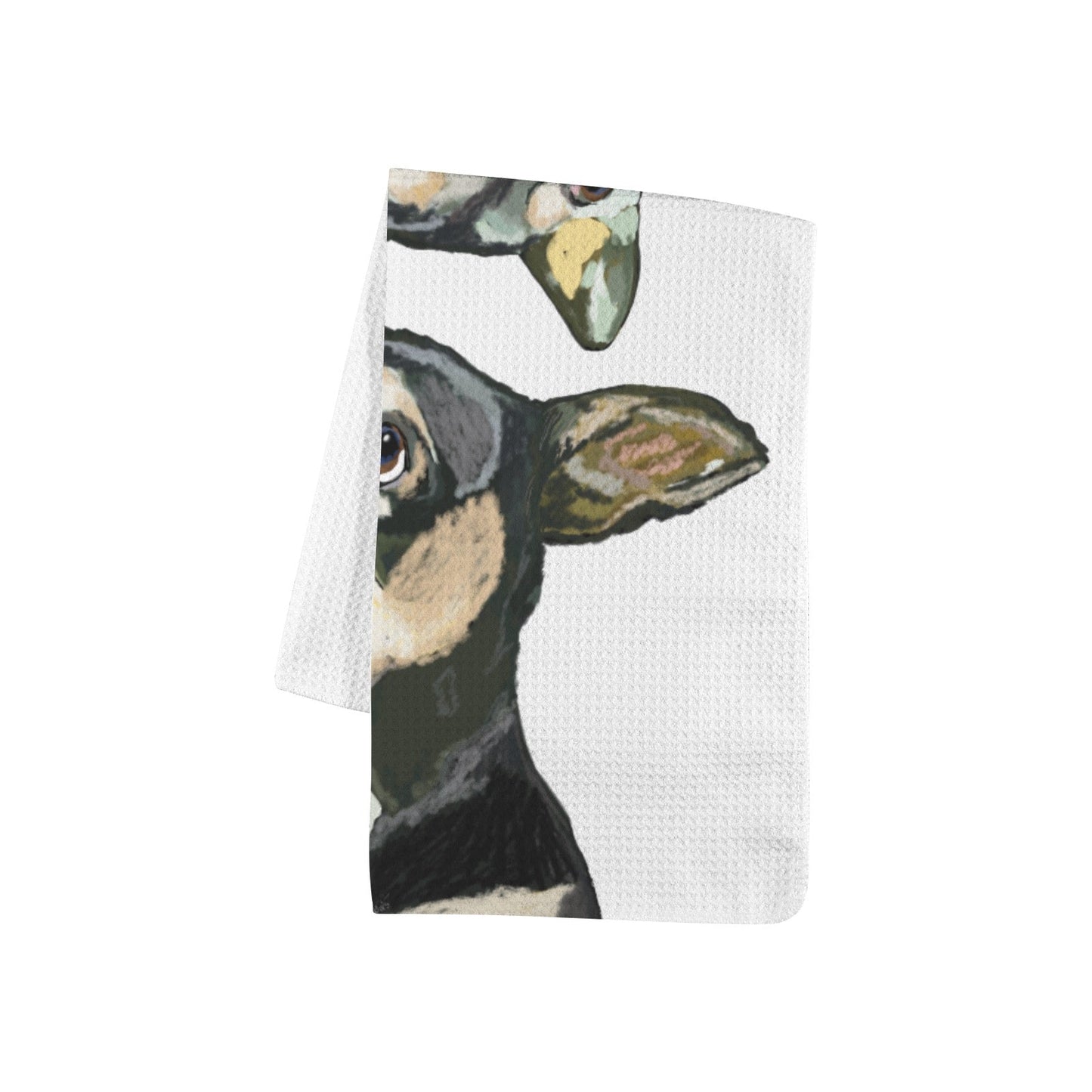 Kitchen Hand Towel 40X60cm (One Side)(1pc) Made in USA - Blue Cava
