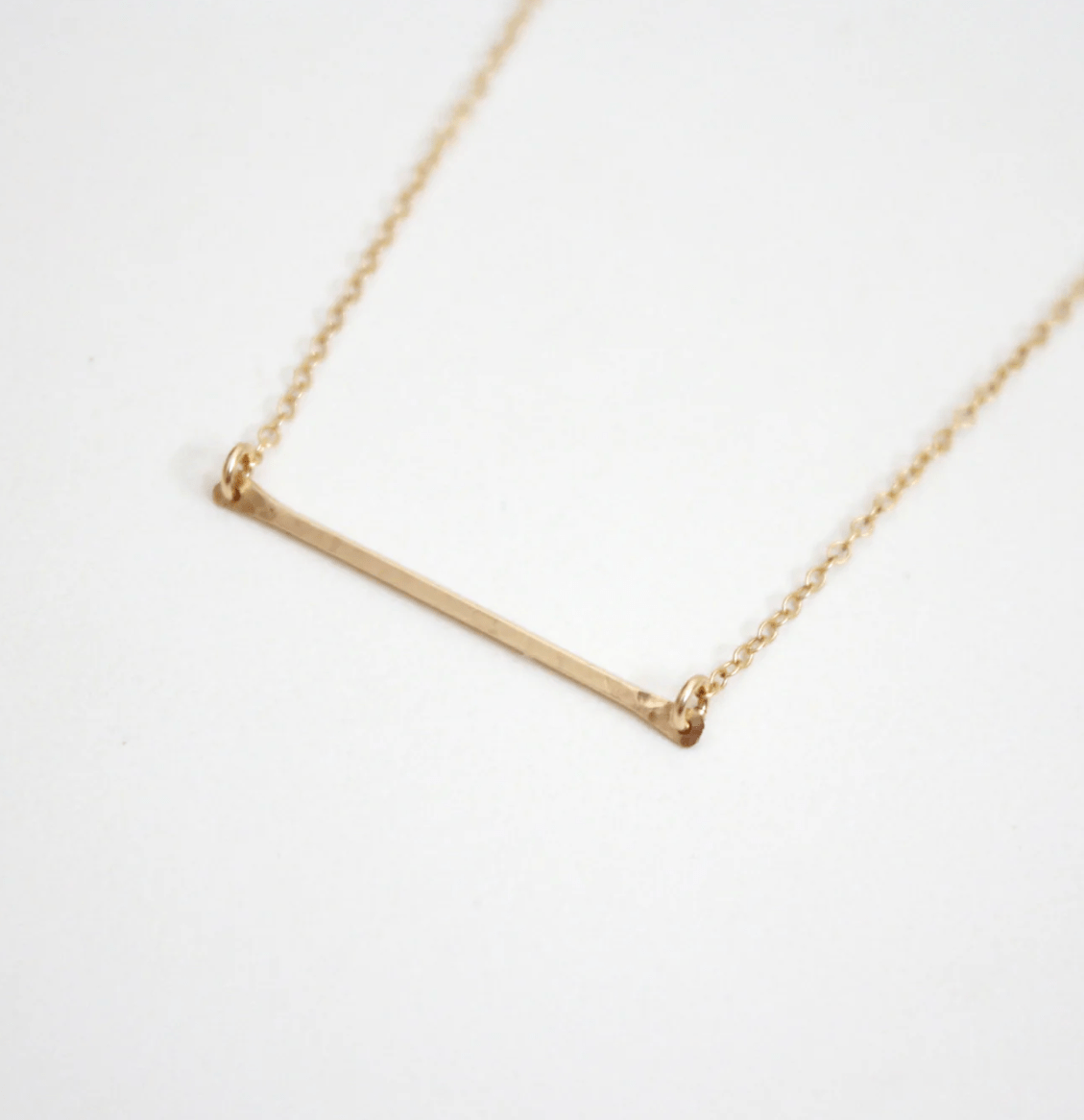 Long Bar Necklace - Hooks and Luxe - Blue Cava