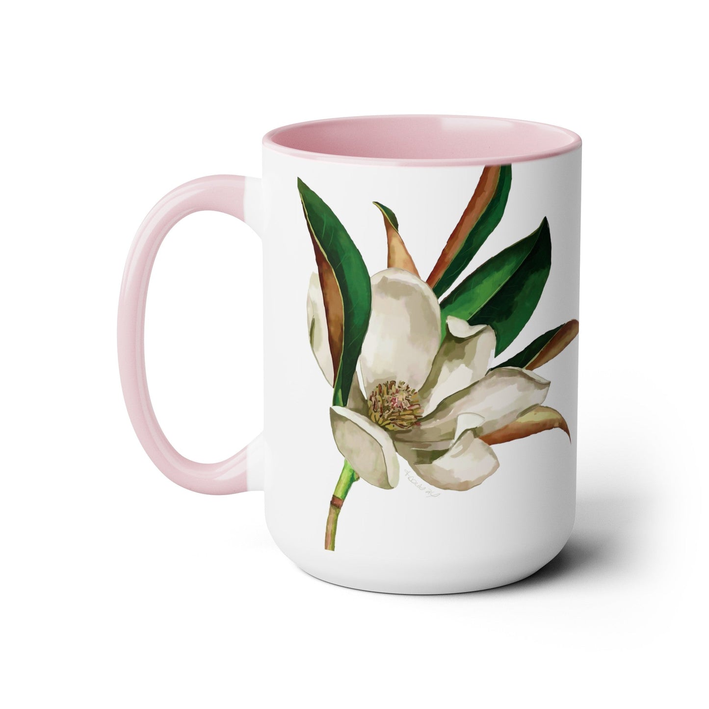 Magnolia Two-Tone Coffee Mugs, 15oz - Blue Cava