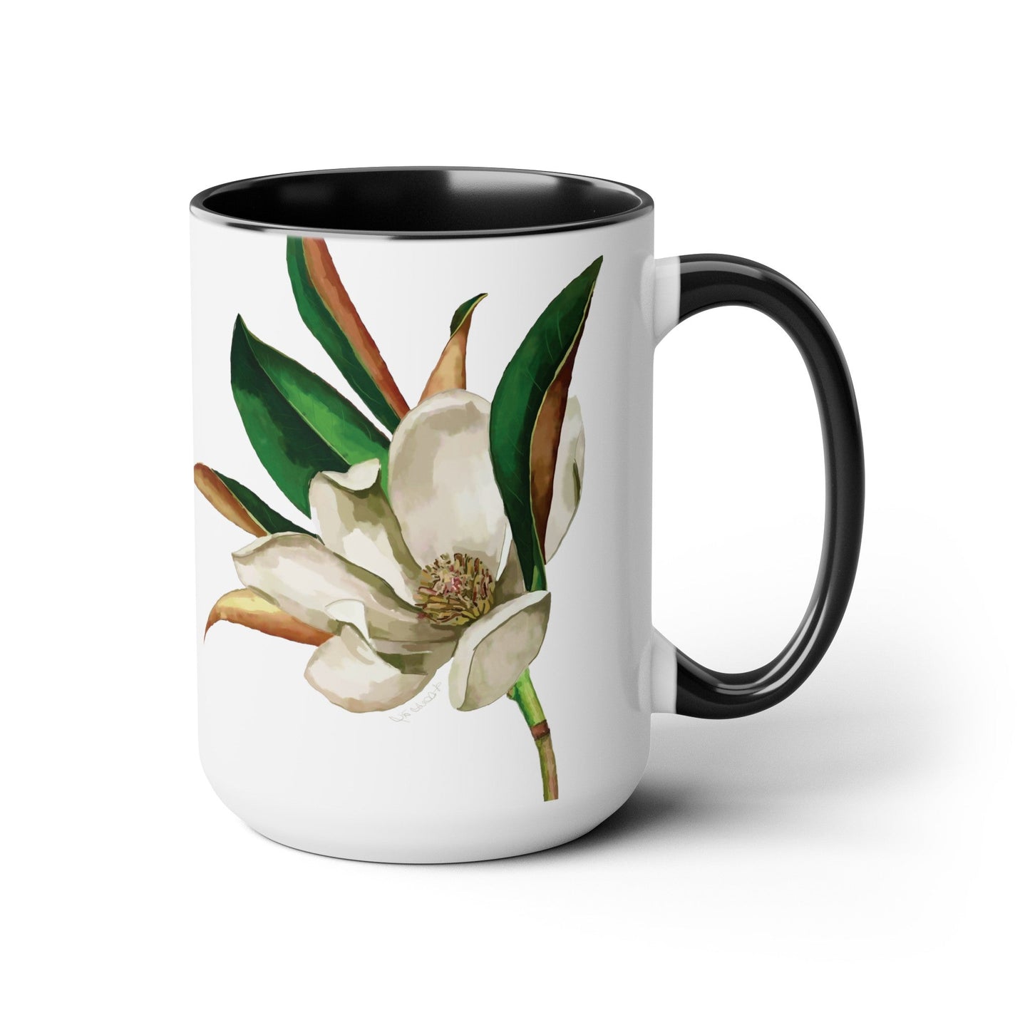 Magnolia Two-Tone Coffee Mugs, 15oz - Blue Cava