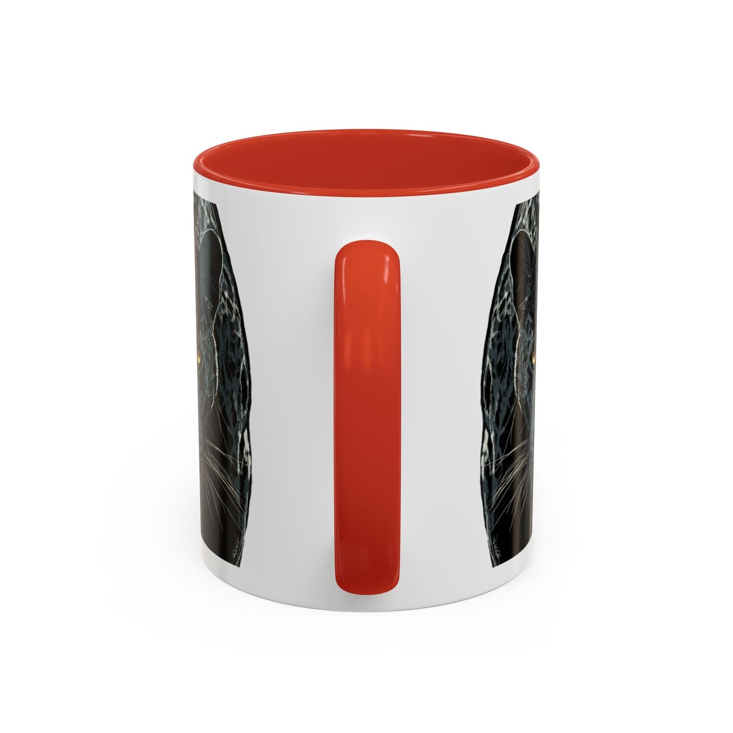 Majestic Black Panther Two Tone Coffee Mug - 11 oz & 15 oz - Blue Cava