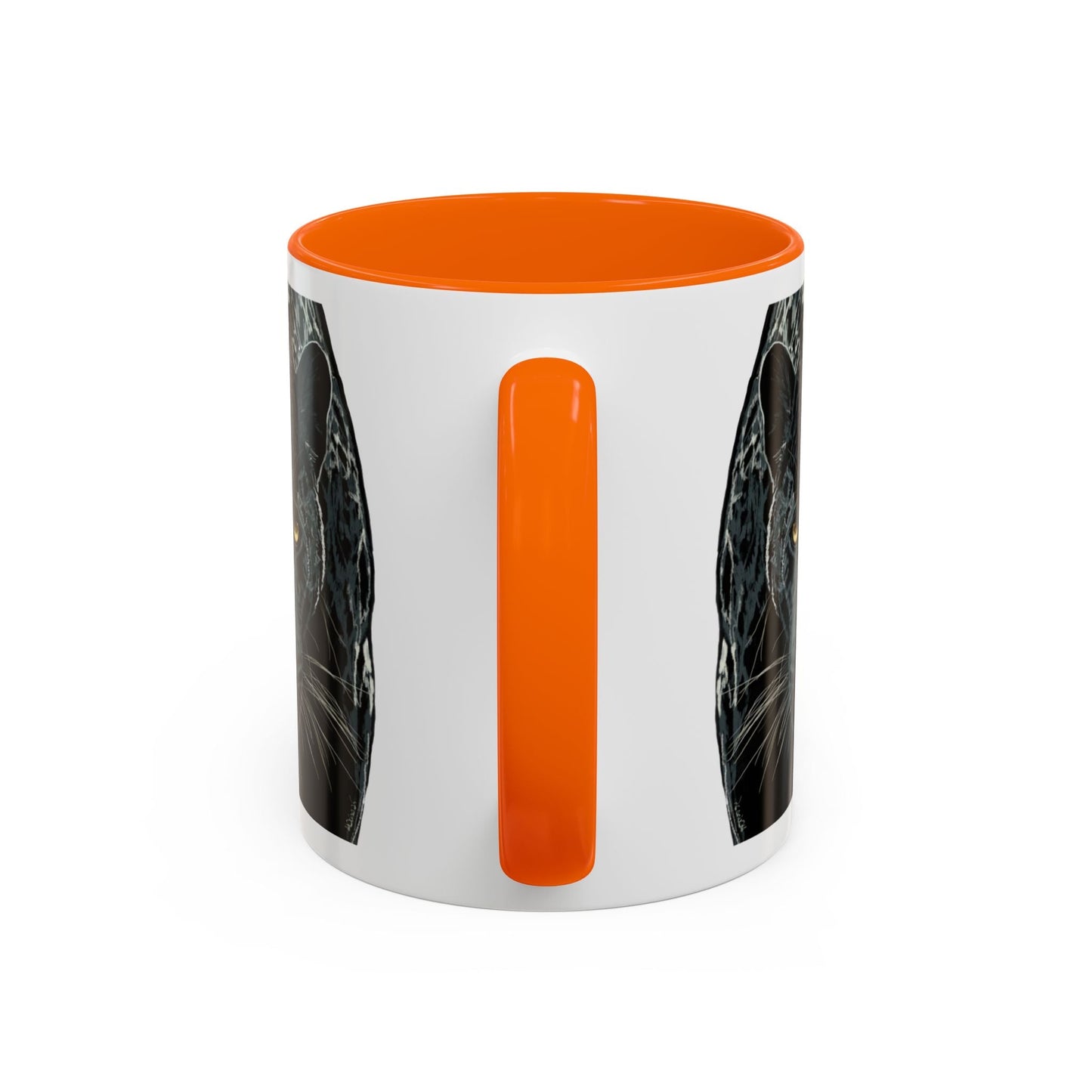 Majestic Black Panther Two Tone Coffee Mug - 11 oz & 15 oz - Blue Cava