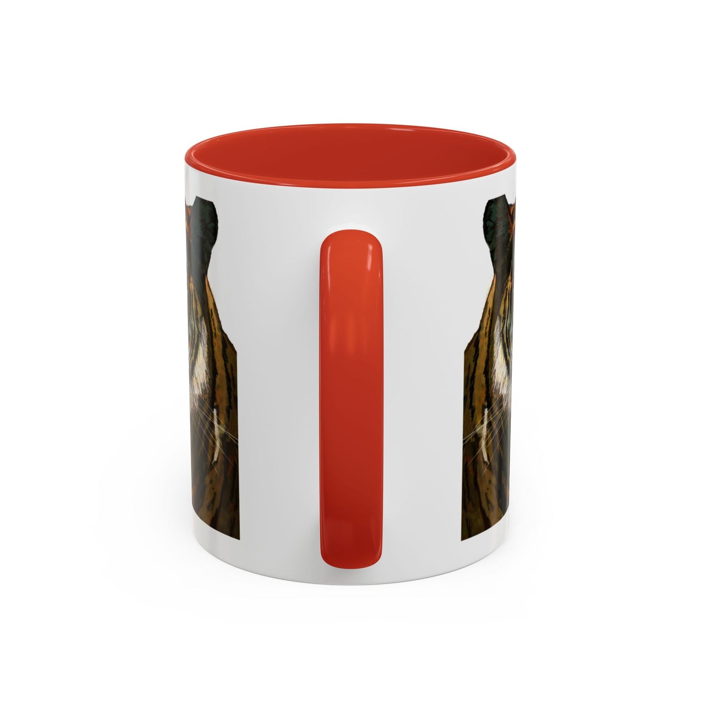 Majestic Tiger Two Tone Ceramic Coffee Mug - 11 oz & 15 oz - Blue Cava