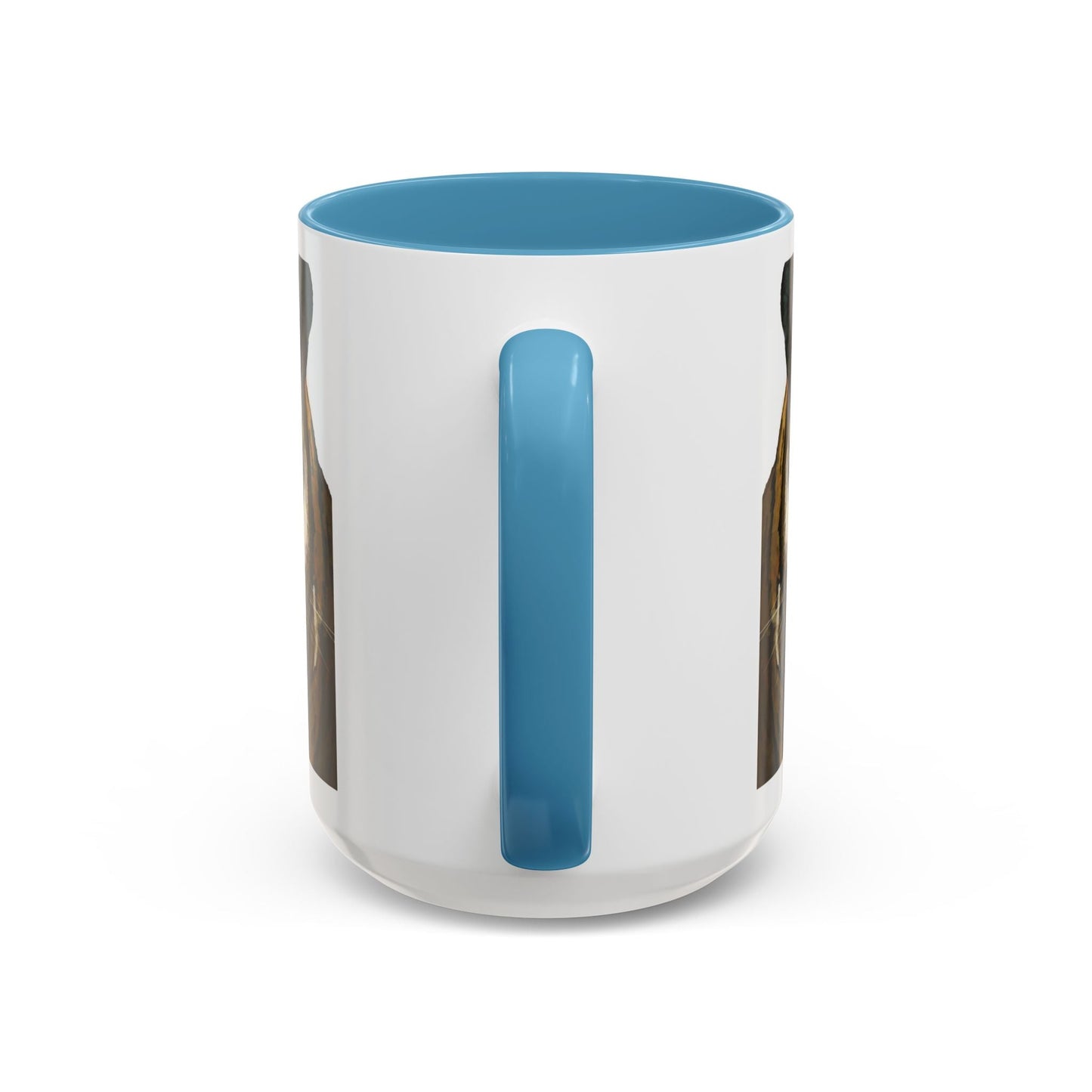 Majestic Tiger Two Tone Ceramic Coffee Mug - 11 oz & 15 oz - Blue Cava