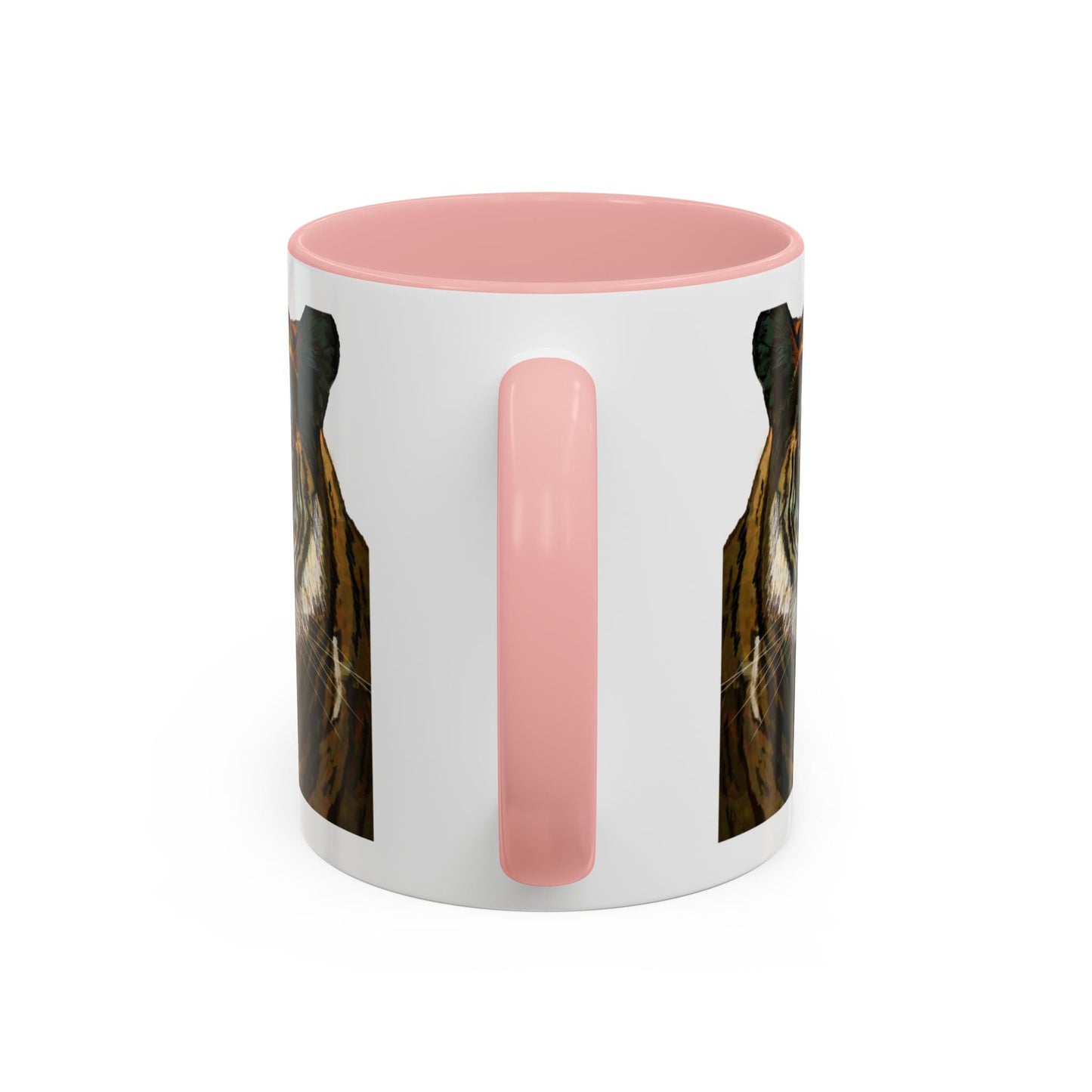 Majestic Tiger Two Tone Ceramic Coffee Mug - 11 oz & 15 oz - Blue Cava