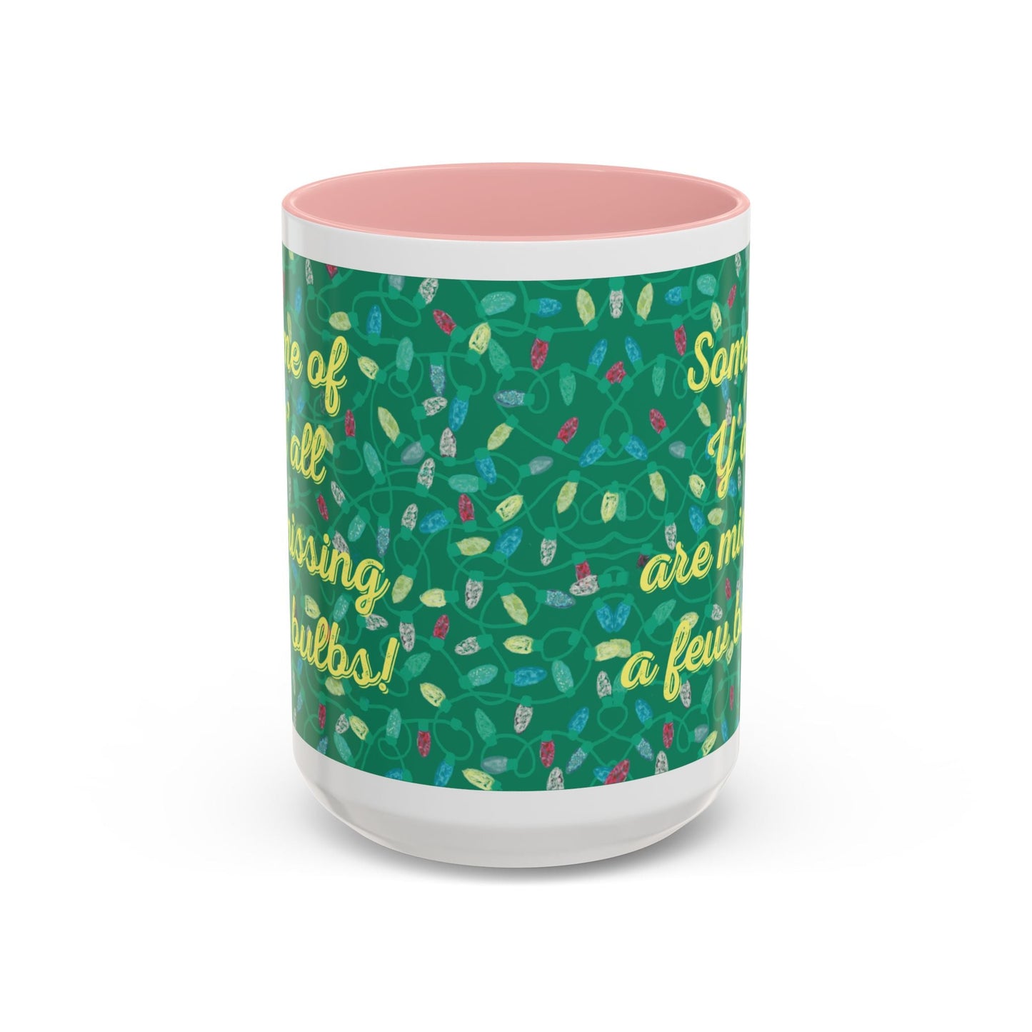 Missing Christmas Bulbs Accent Coffee Mug (11os & 15oz) - Blue Cava