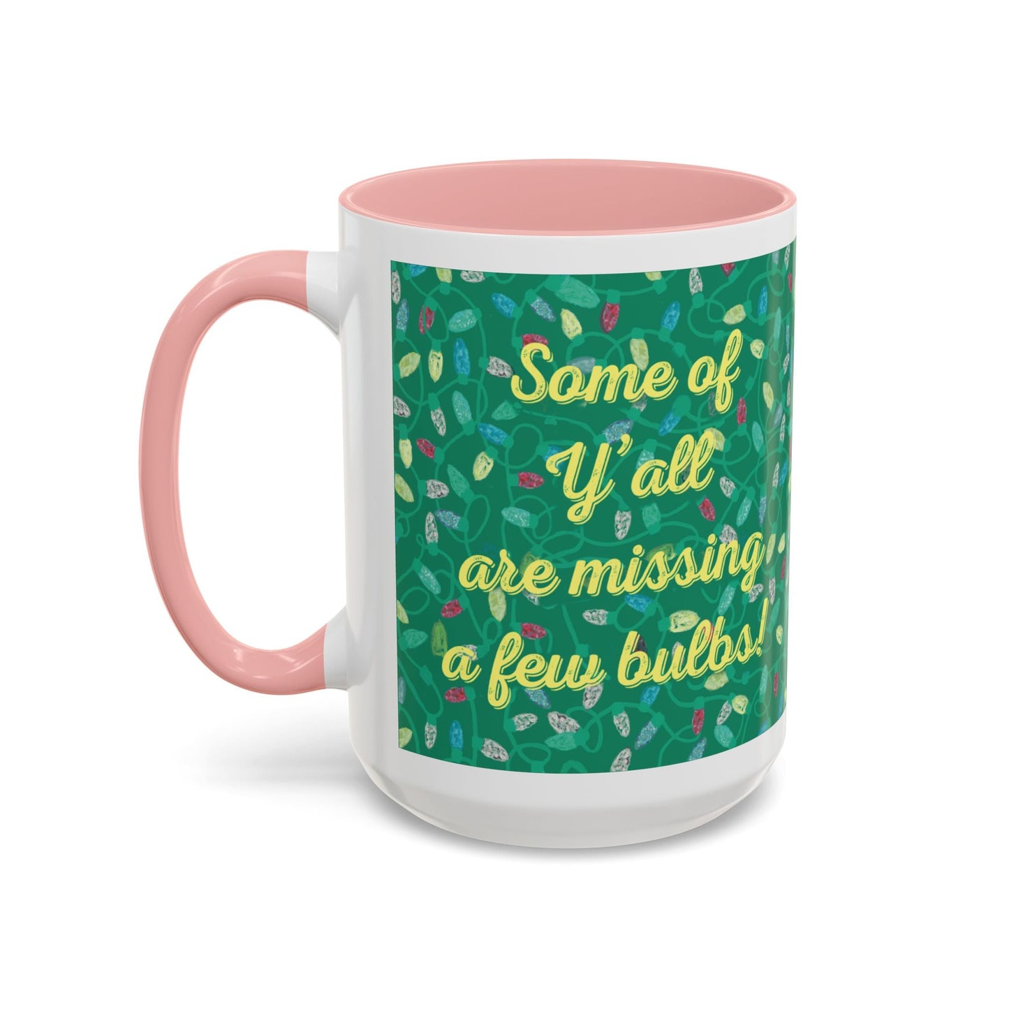 Missing Christmas Bulbs Accent Coffee Mug (11os & 15oz) - Blue Cava