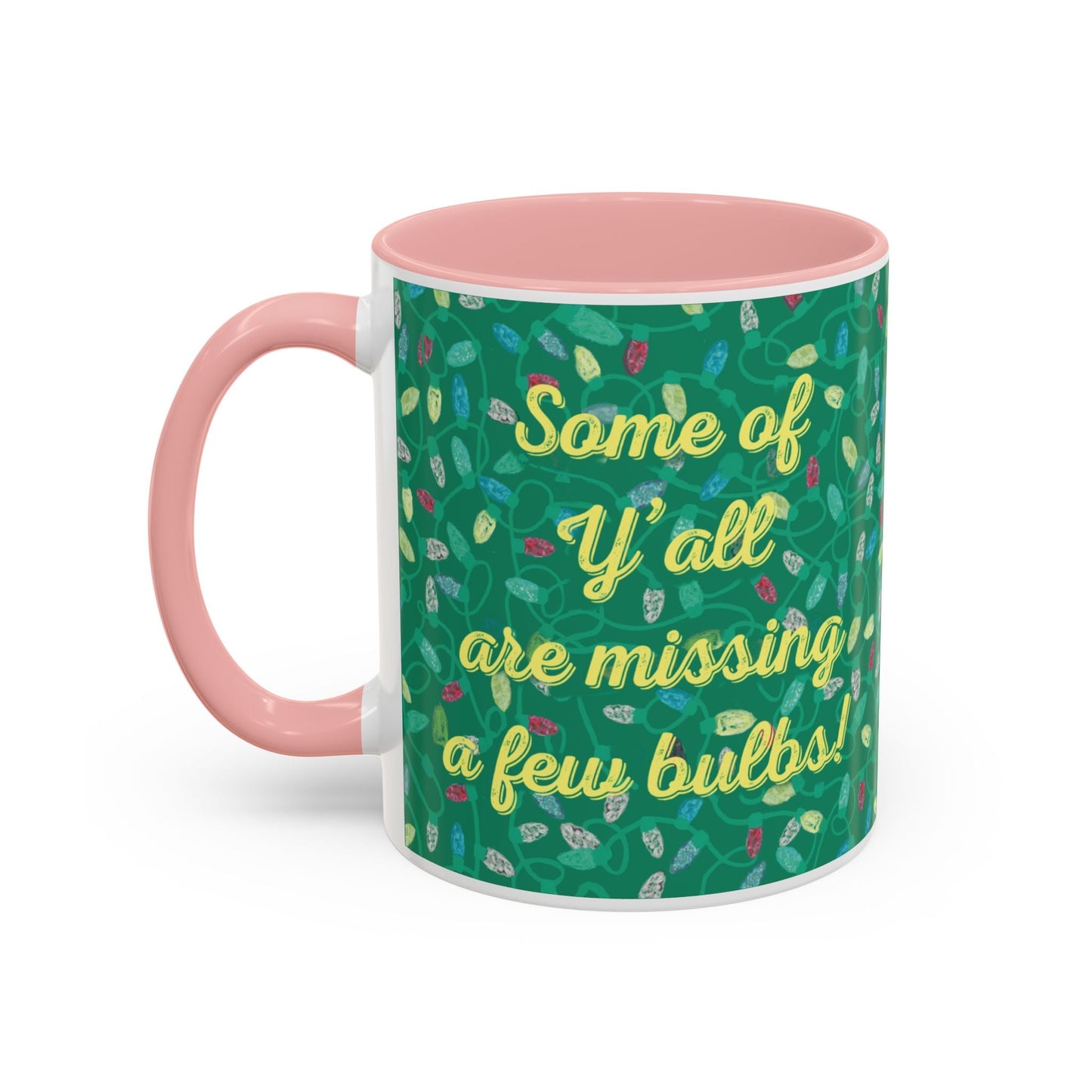 Missing Christmas Bulbs Accent Coffee Mug (11os & 15oz) - Blue Cava