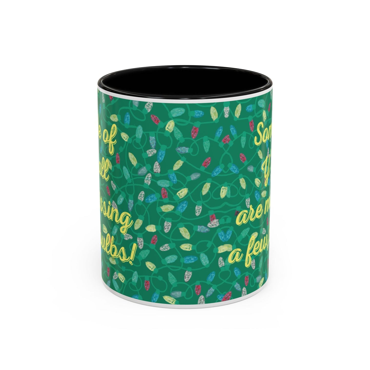 Missing Christmas Bulbs Accent Coffee Mug (11os & 15oz) - Blue Cava