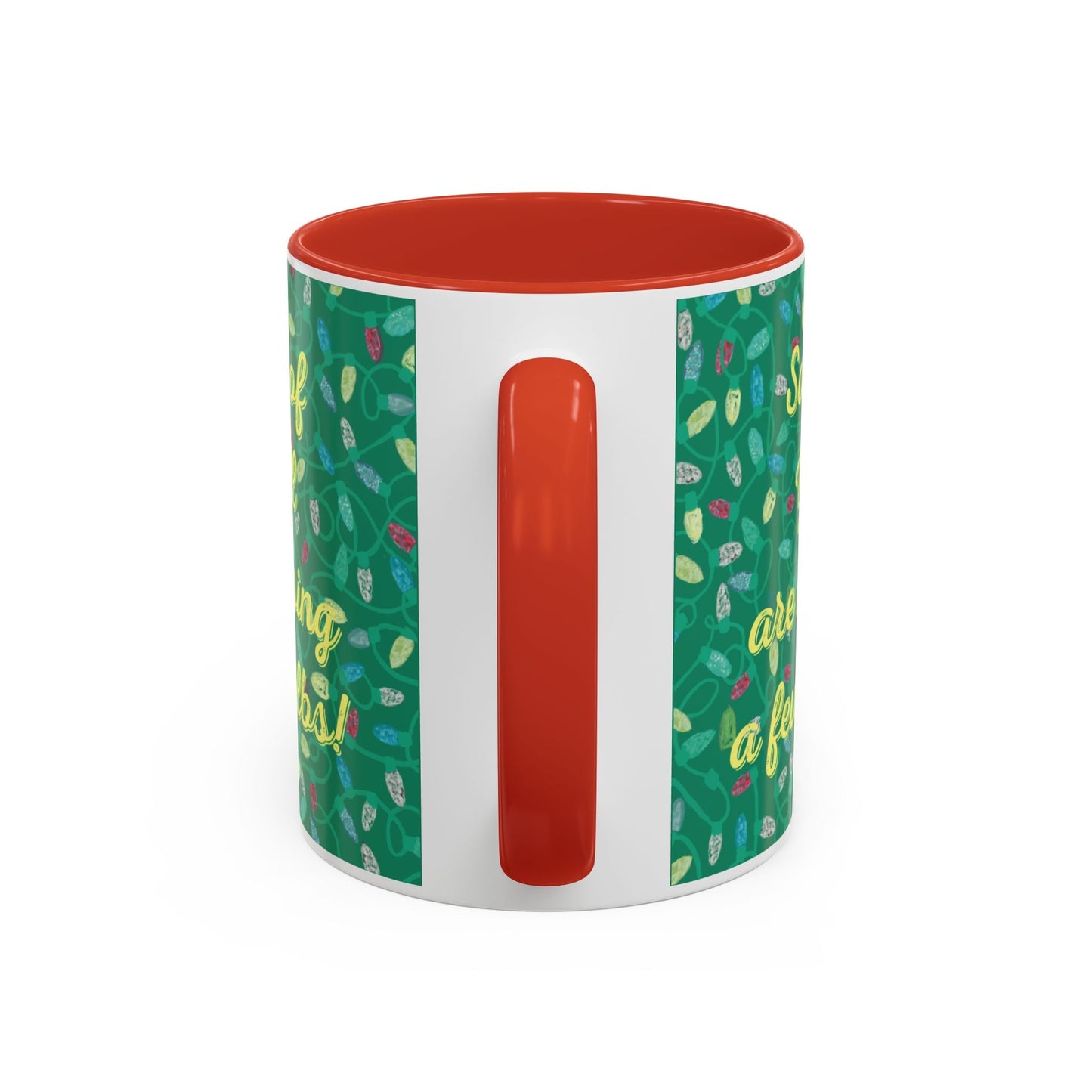 Missing Christmas Bulbs Accent Coffee Mug (11os & 15oz) - Blue Cava