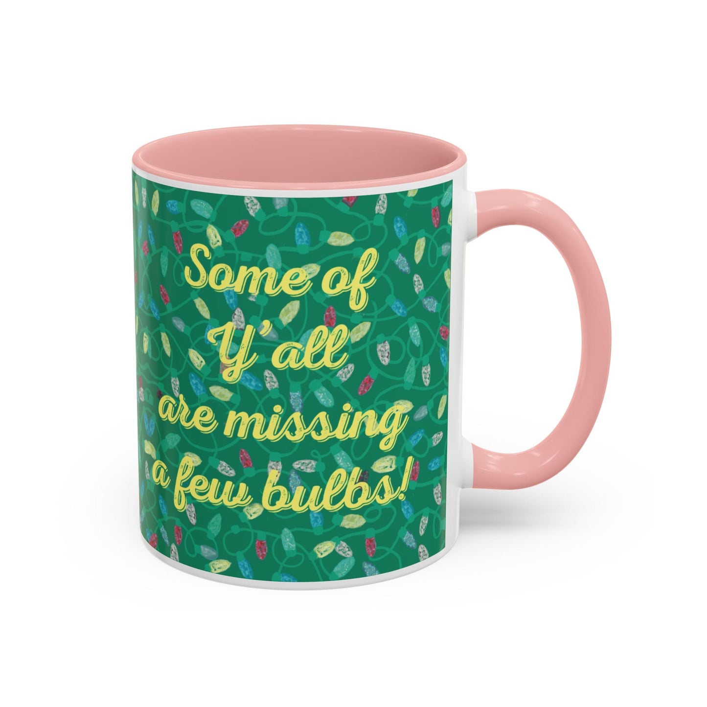 Missing Christmas Bulbs Accent Coffee Mug (11os & 15oz) - Blue Cava