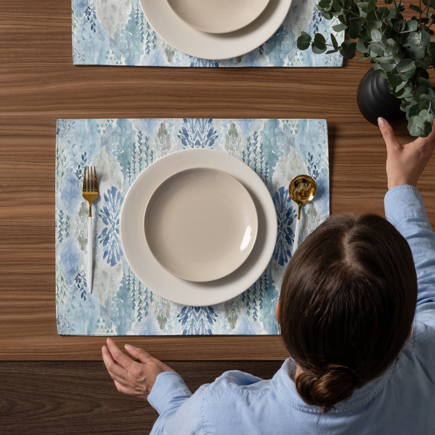 Native Placemat Set - Blue Cava