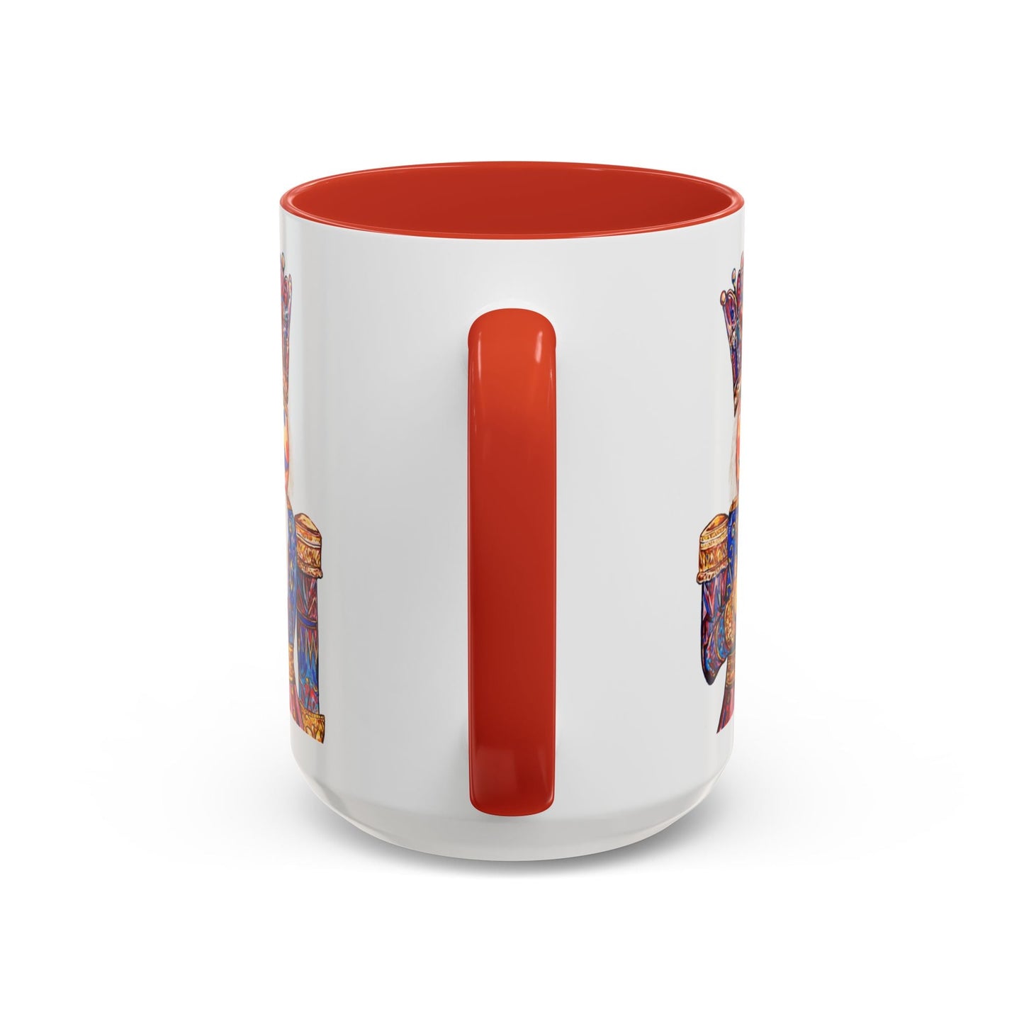 Nutcracker Two Tone Ceramic Coffee Mug - Festive Drinkware - Blue Cava