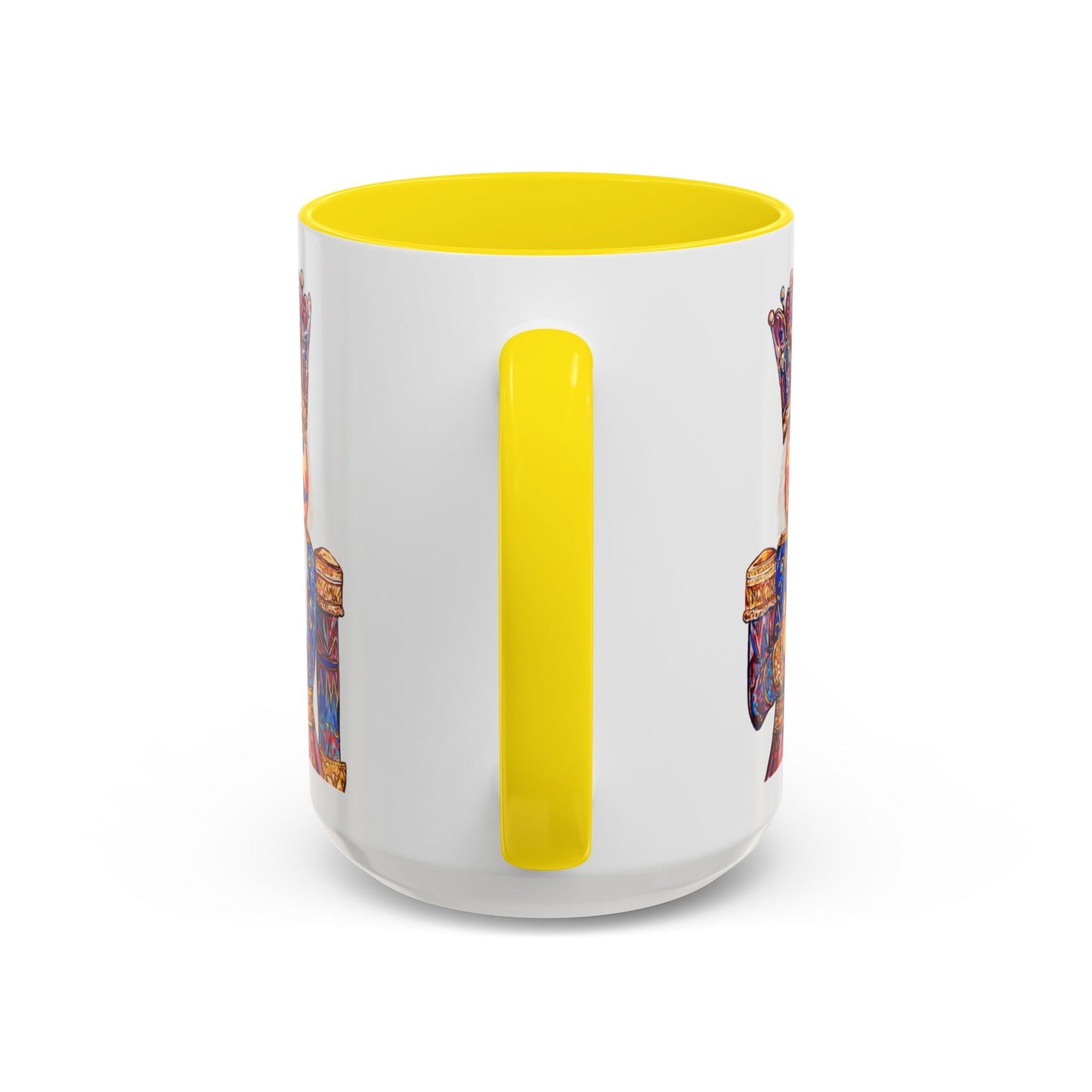 Nutcracker Two Tone Ceramic Coffee Mug - Festive Drinkware - Blue Cava