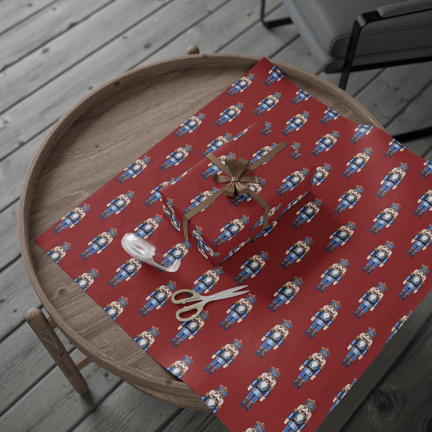 Nutcracker Wrapping Paper – Fun Gift Wrap, Christmas, - Blue Cava