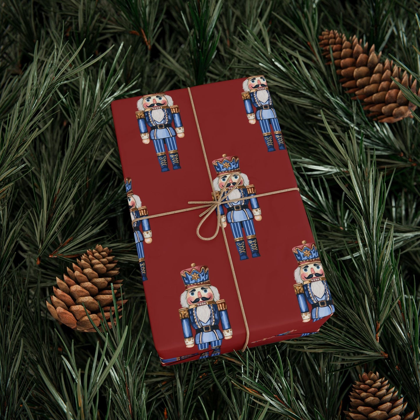 Nutcracker Wrapping Paper – Fun Gift Wrap, Christmas, - Blue Cava