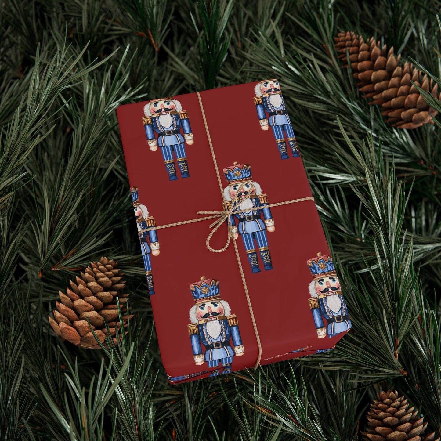 Nutcracker Wrapping Paper – Fun Gift Wrap, Christmas, - Blue Cava
