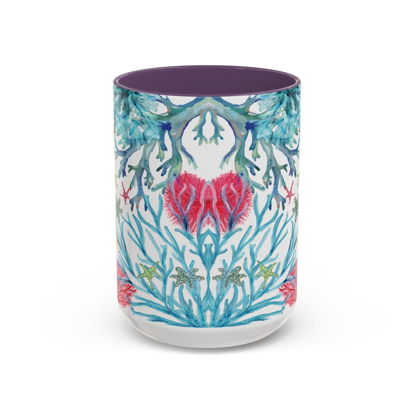 Ocean - Inspired Two Tone Ceramic Mug - 11 oz & 15 oz - Blue Cava