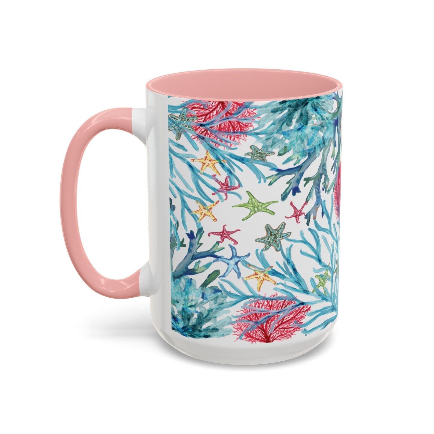 Ocean - Inspired Two Tone Ceramic Mug - 11 oz & 15 oz - Blue Cava