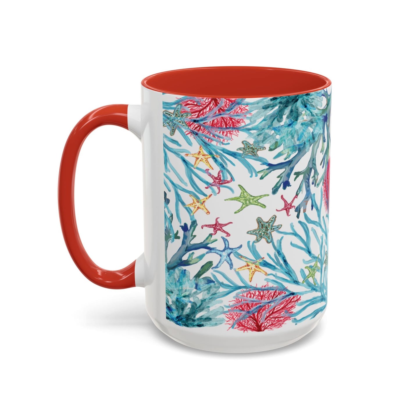 Ocean - Inspired Two Tone Ceramic Mug - 11 oz & 15 oz - Blue Cava