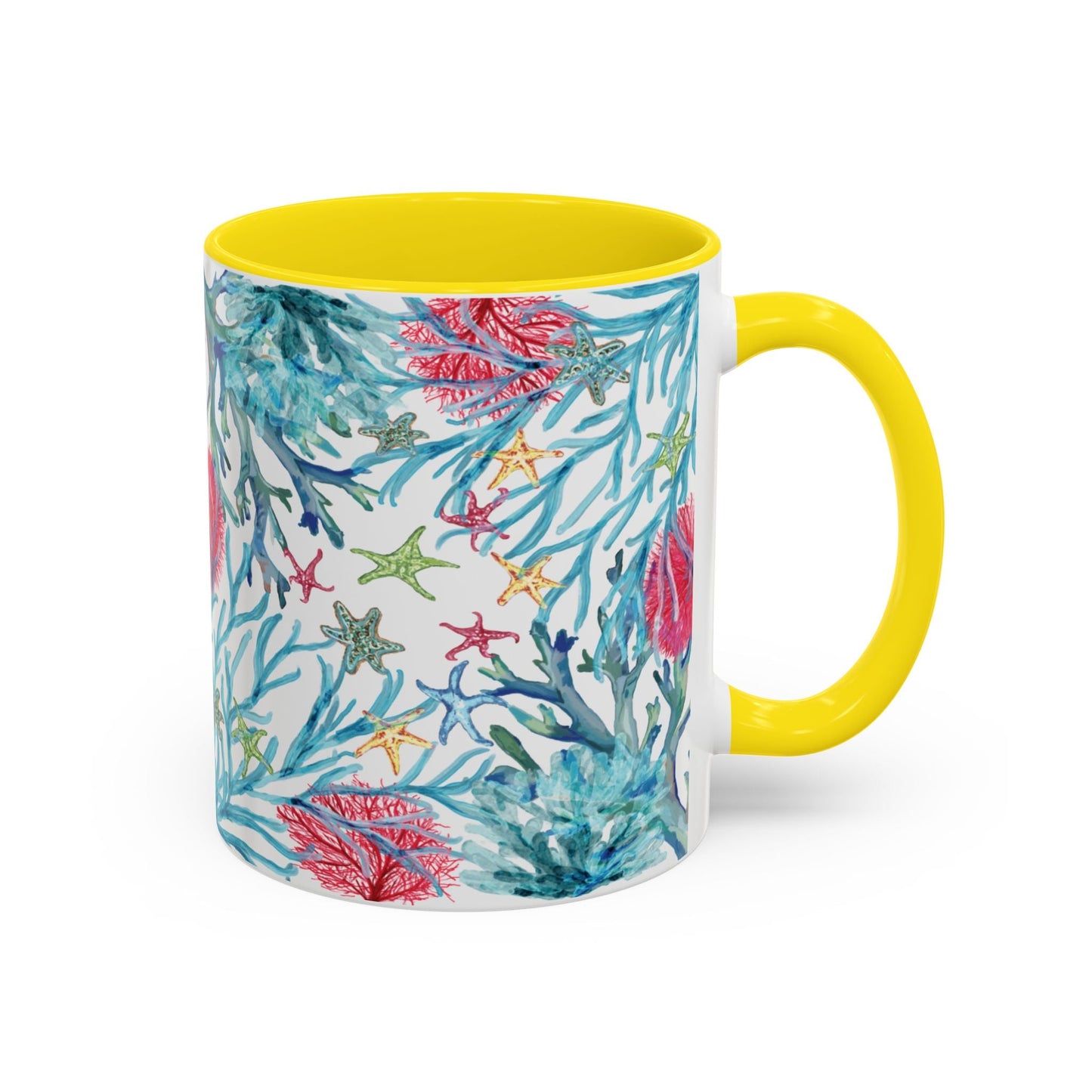 Ocean - Inspired Two Tone Ceramic Mug - 11 oz & 15 oz - Blue Cava
