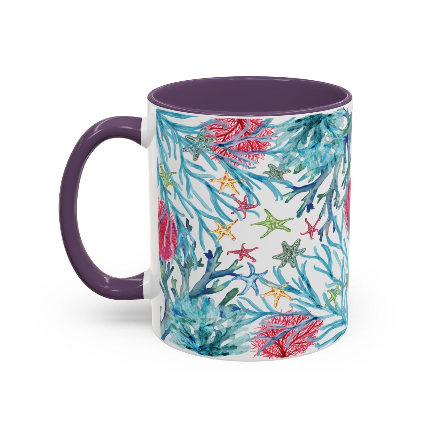 Ocean - Inspired Two Tone Ceramic Mug - 11 oz & 15 oz - Blue Cava