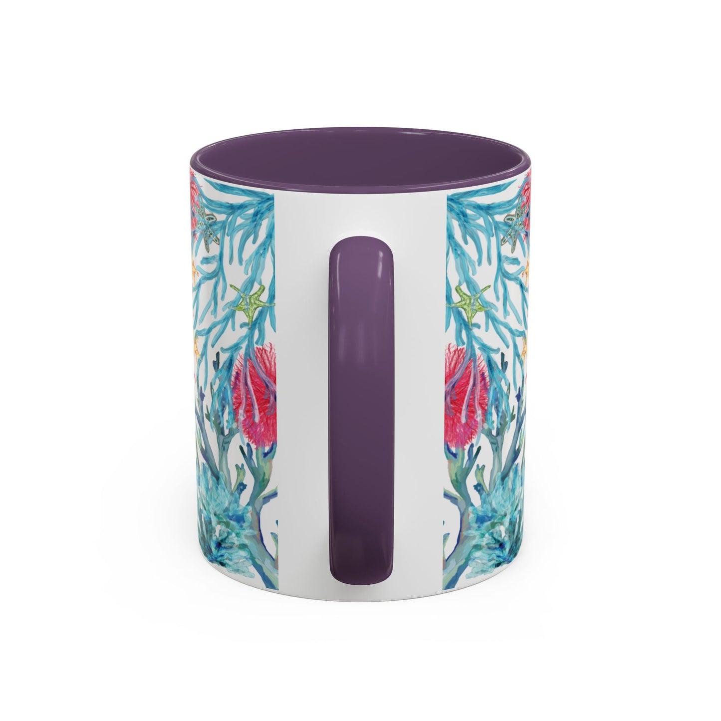 Ocean - Inspired Two Tone Ceramic Mug - 11 oz & 15 oz - Blue Cava