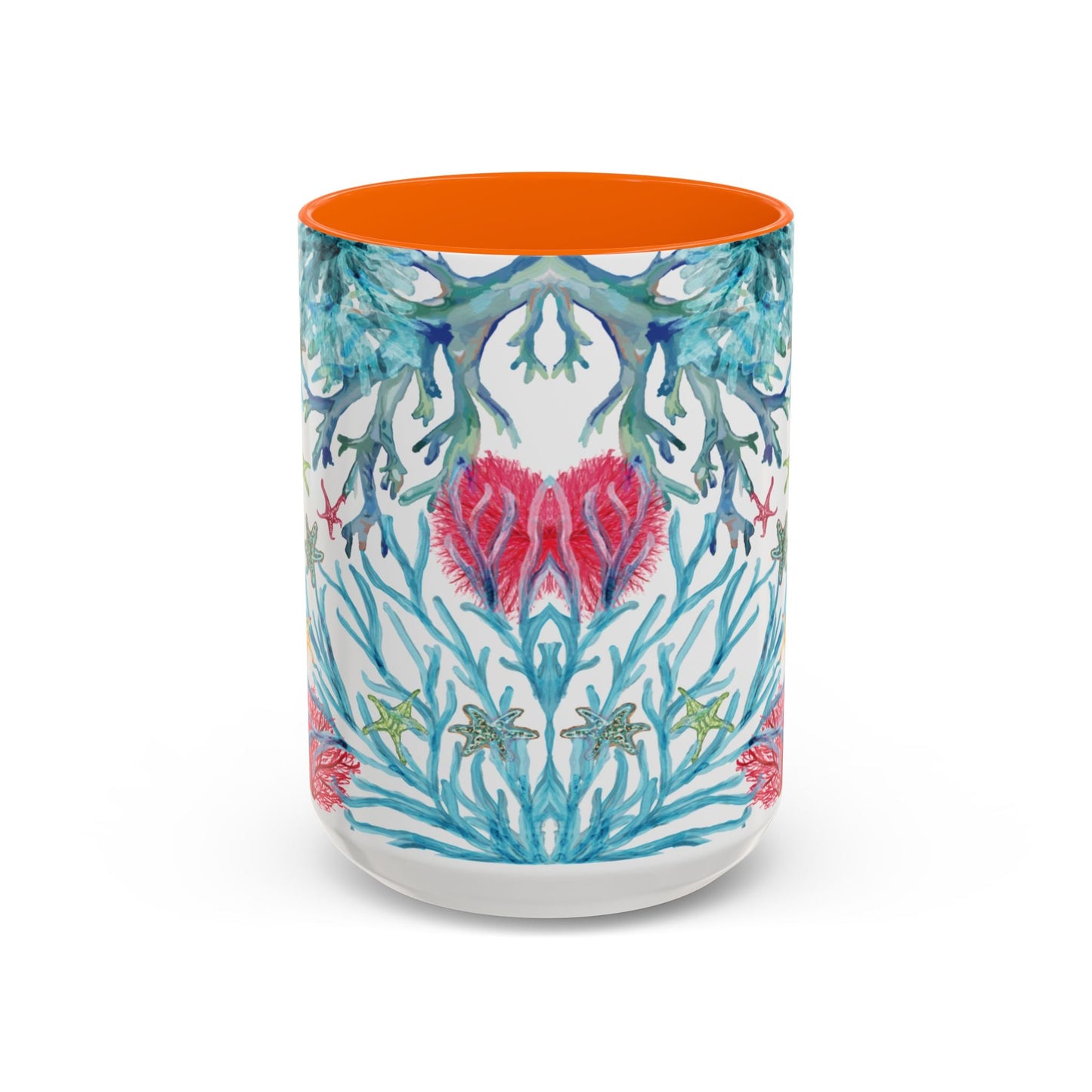 Ocean - Inspired Two Tone Ceramic Mug - 11 oz & 15 oz - Blue Cava