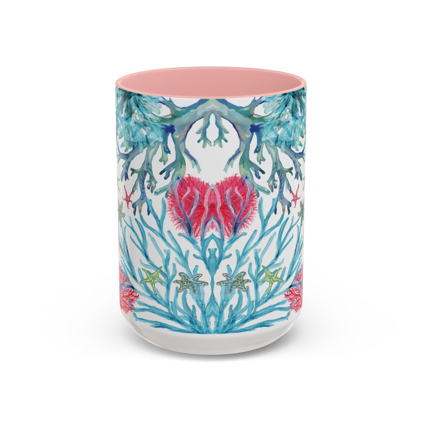 Ocean - Inspired Two Tone Ceramic Mug - 11 oz & 15 oz - Blue Cava