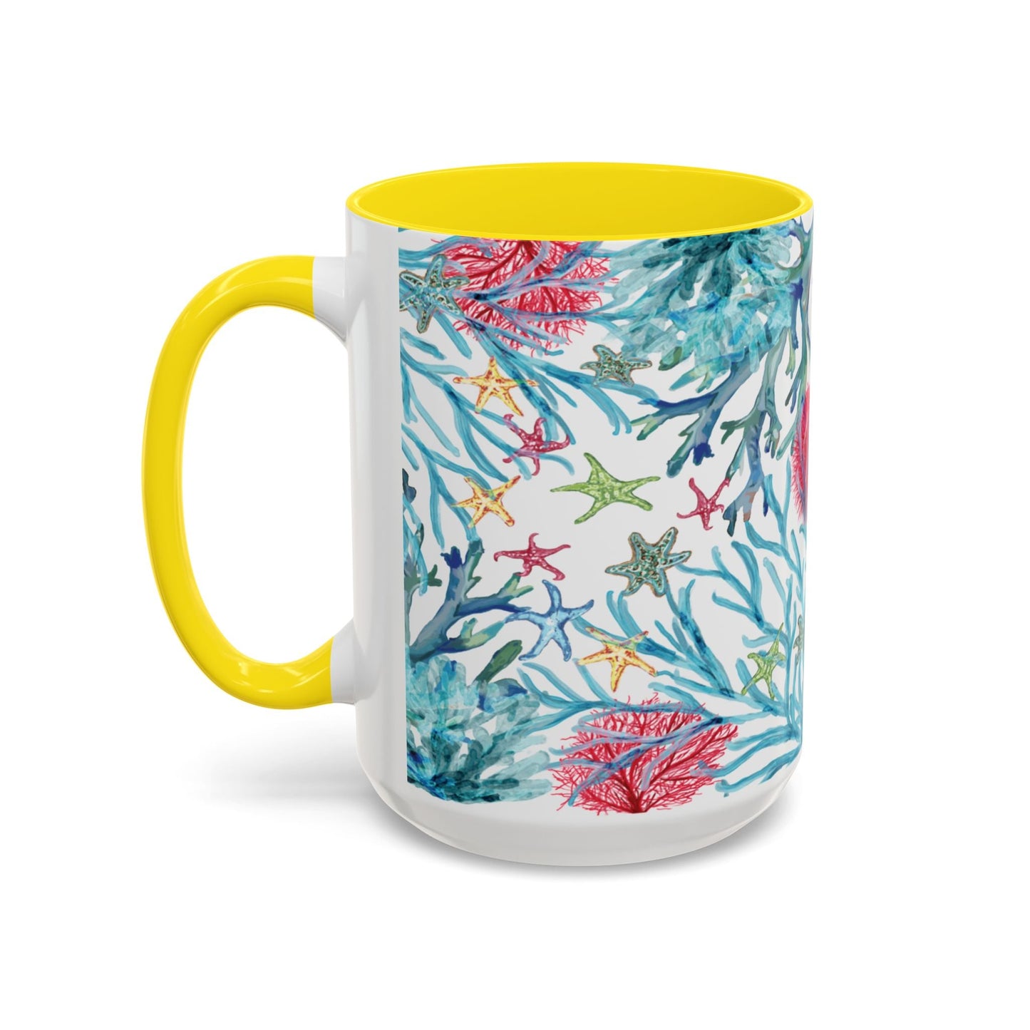 Ocean - Inspired Two Tone Ceramic Mug - 11 oz & 15 oz - Blue Cava
