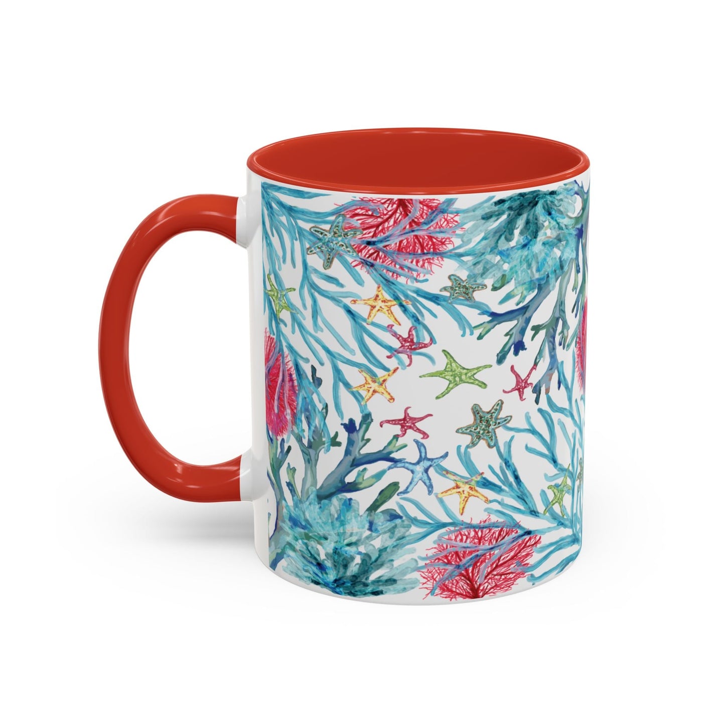 Ocean - Inspired Two Tone Ceramic Mug - 11 oz & 15 oz - Blue Cava