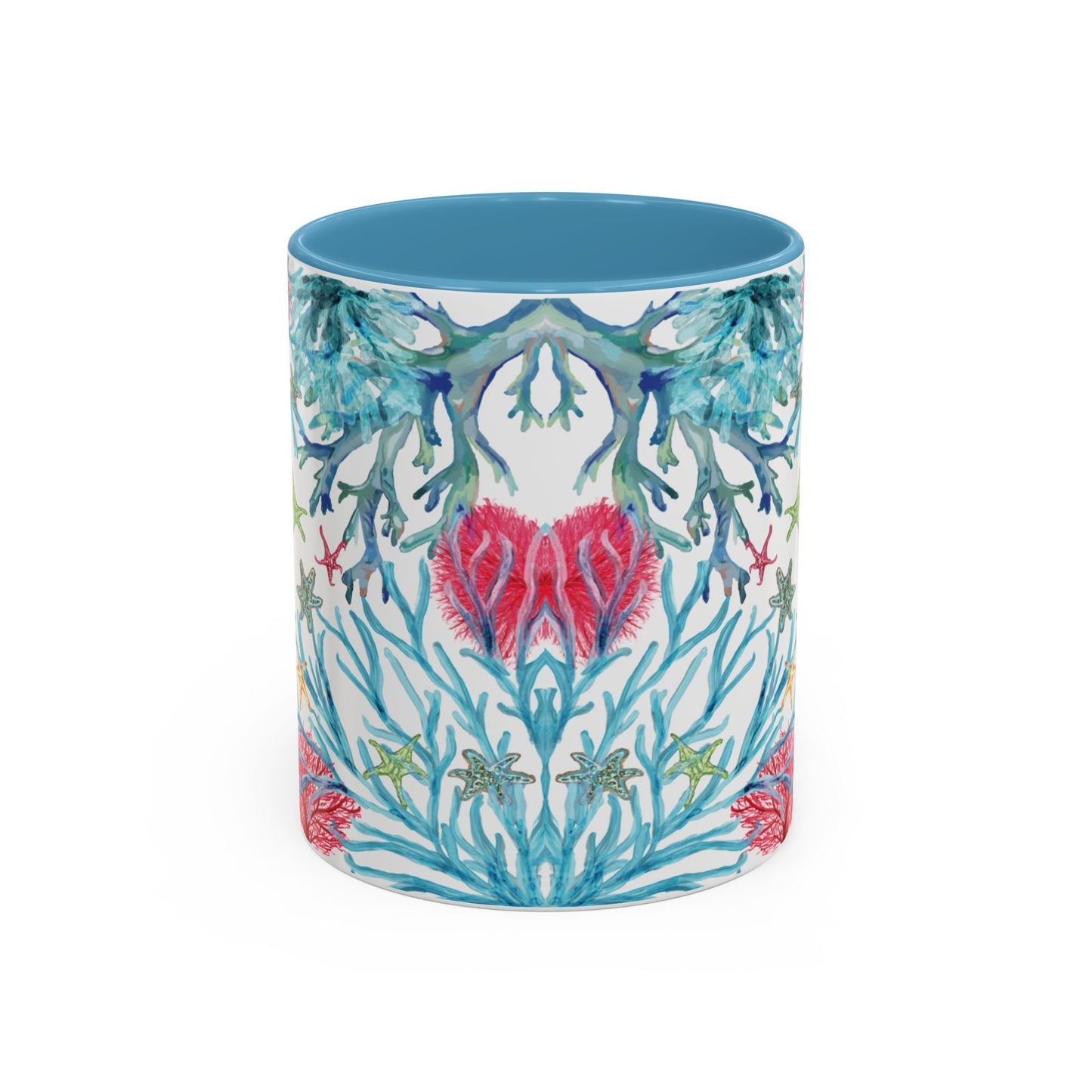 Ocean - Inspired Two Tone Ceramic Mug - 11 oz & 15 oz - Blue Cava