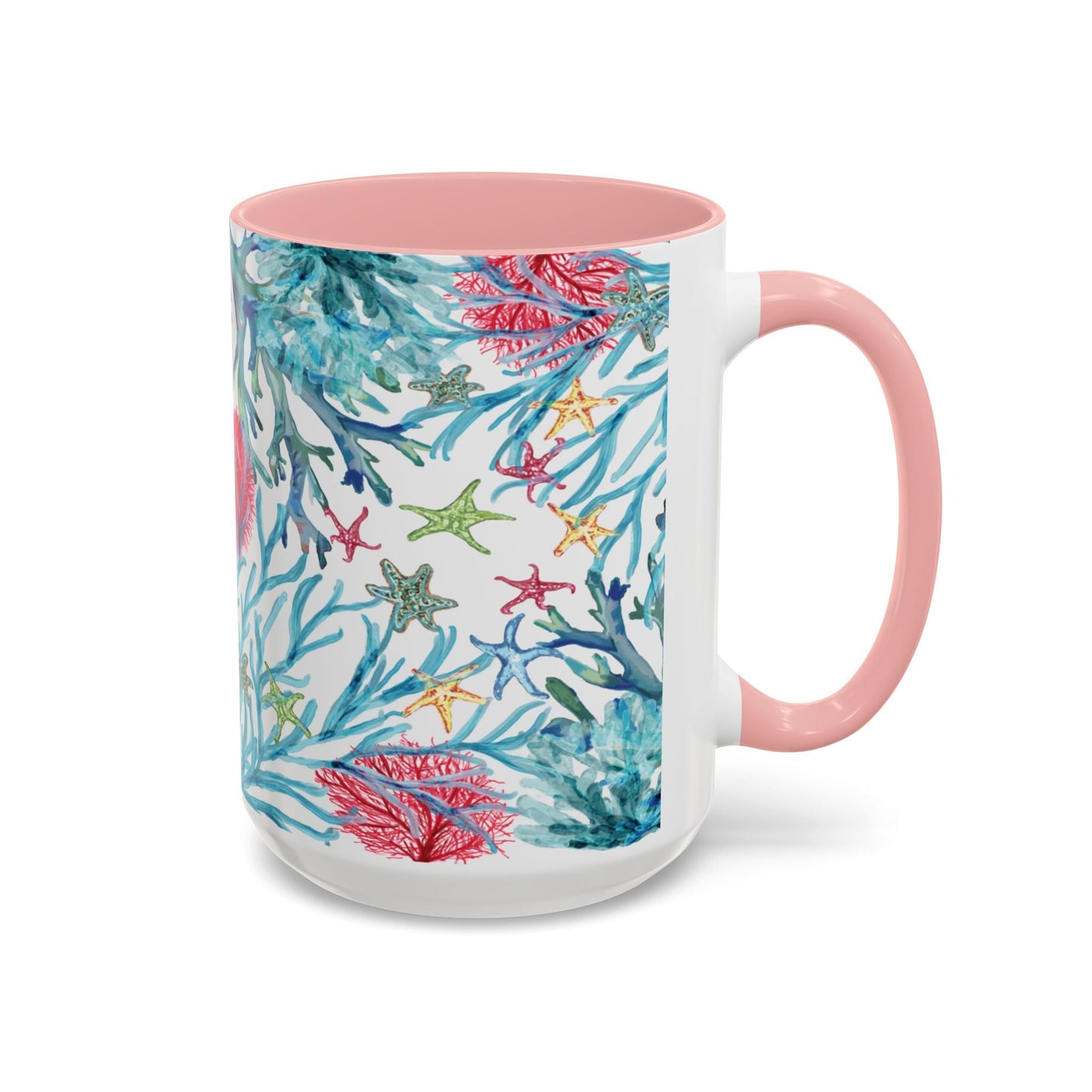 Ocean - Inspired Two Tone Ceramic Mug - 11 oz & 15 oz - Blue Cava