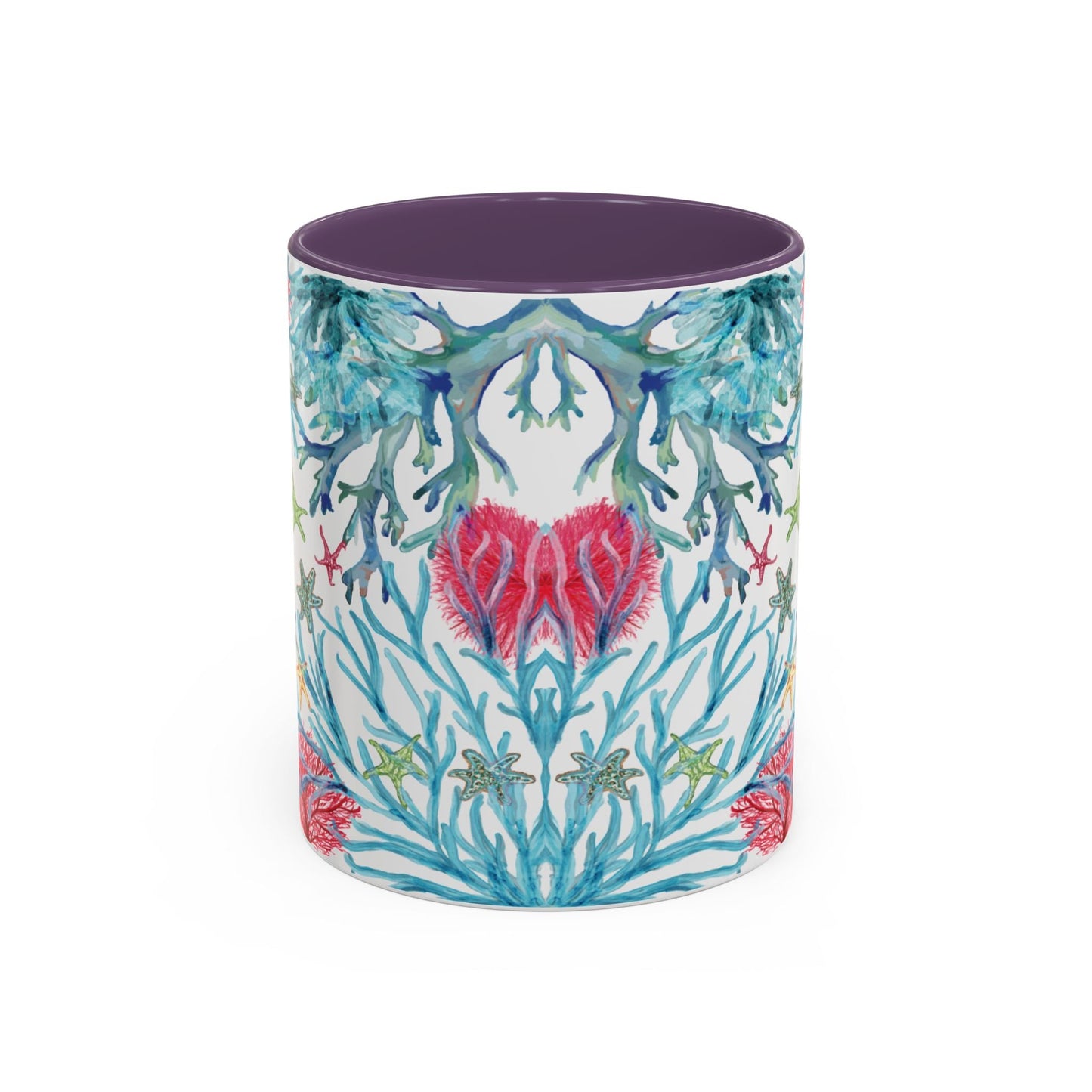 Ocean - Inspired Two Tone Ceramic Mug - 11 oz & 15 oz - Blue Cava