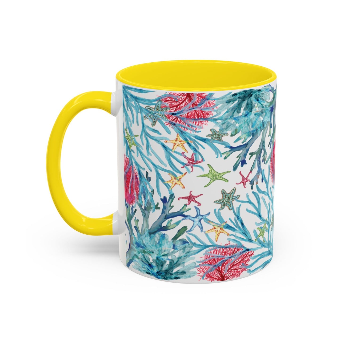 Ocean - Inspired Two Tone Ceramic Mug - 11 oz & 15 oz - Blue Cava