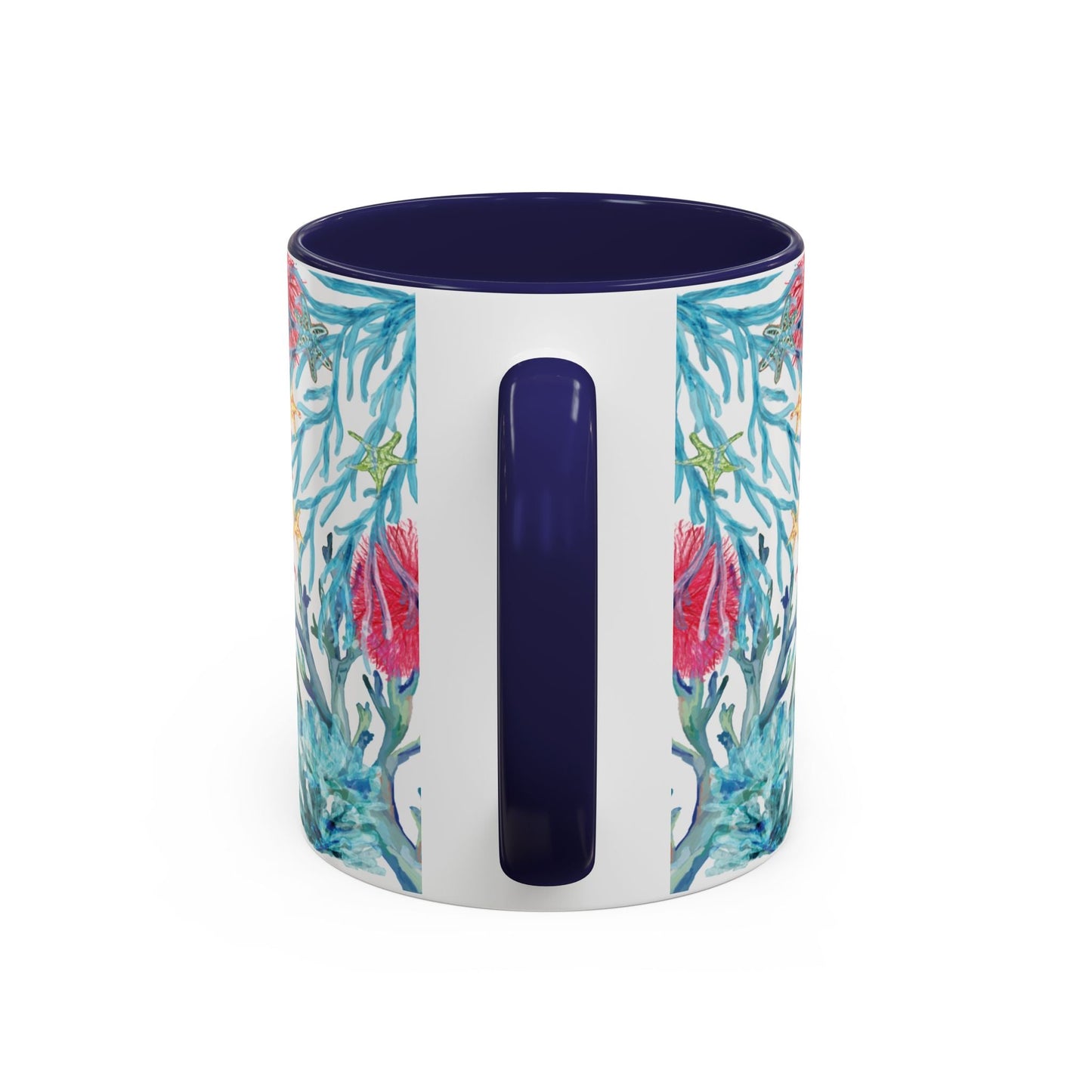 Ocean - Inspired Two Tone Ceramic Mug - 11 oz & 15 oz - Blue Cava