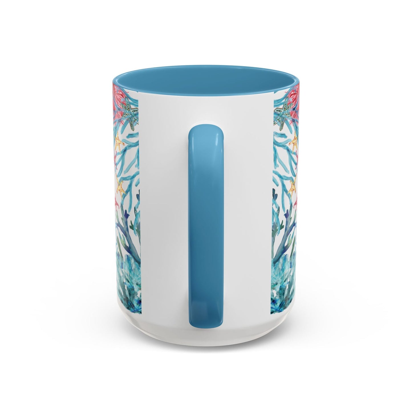 Ocean - Inspired Two Tone Ceramic Mug - 11 oz & 15 oz - Blue Cava