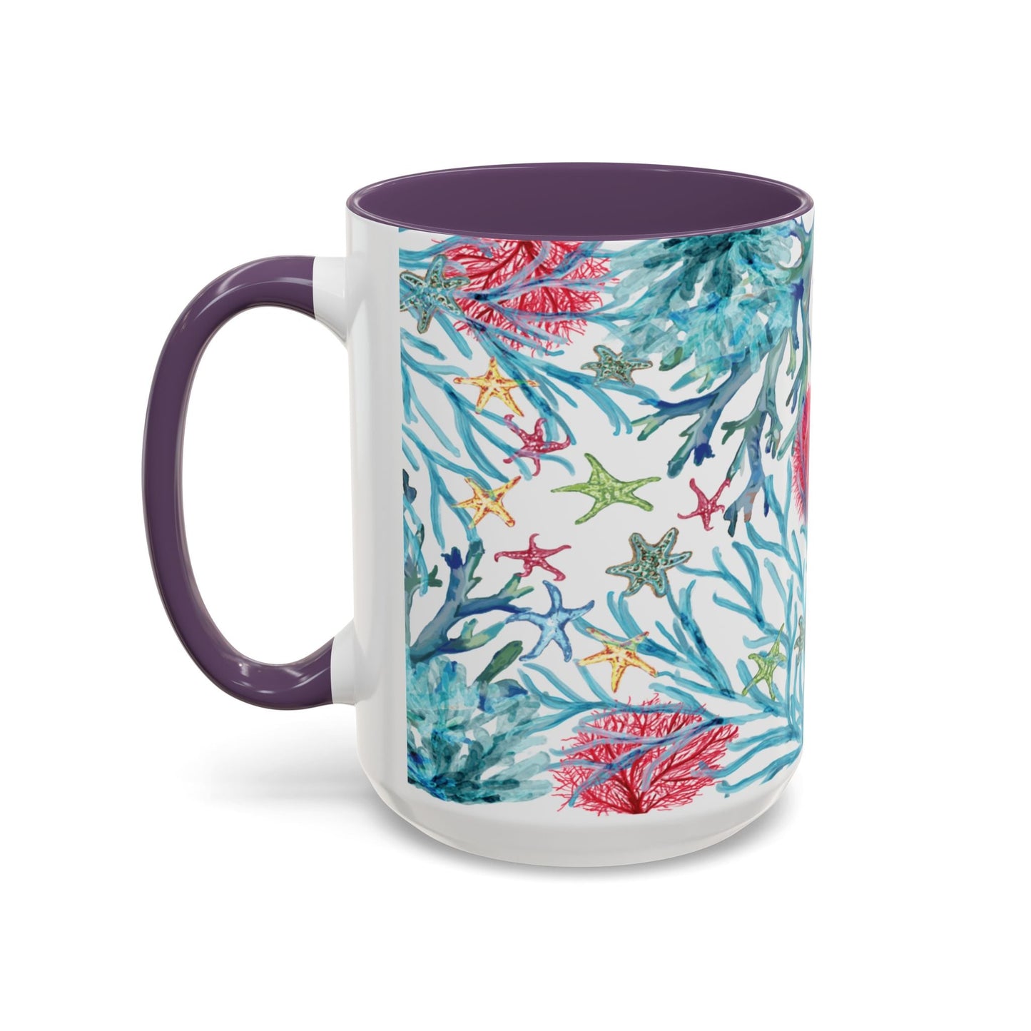Ocean - Inspired Two Tone Ceramic Mug - 11 oz & 15 oz - Blue Cava