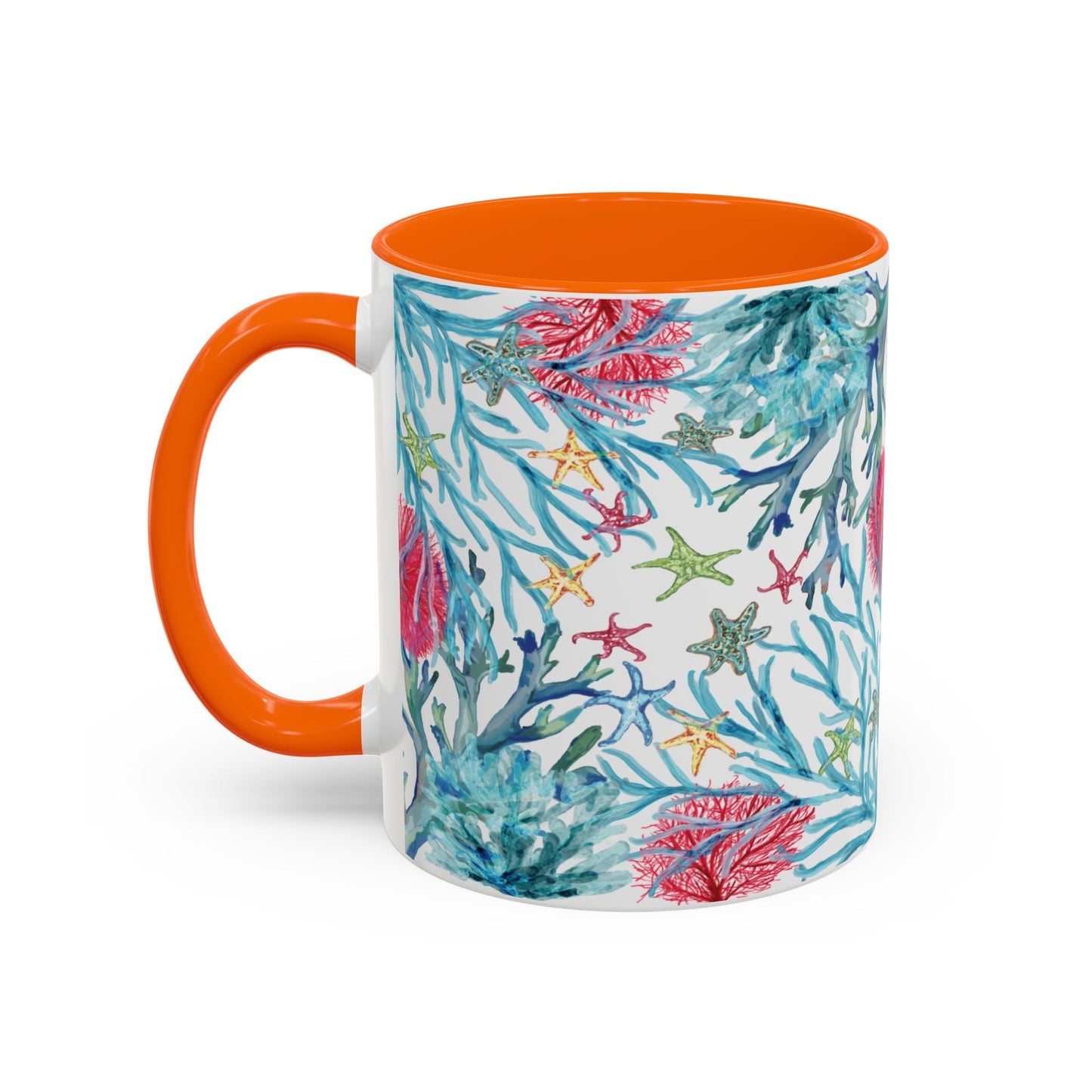 Ocean - Inspired Two Tone Ceramic Mug - 11 oz & 15 oz - Blue Cava