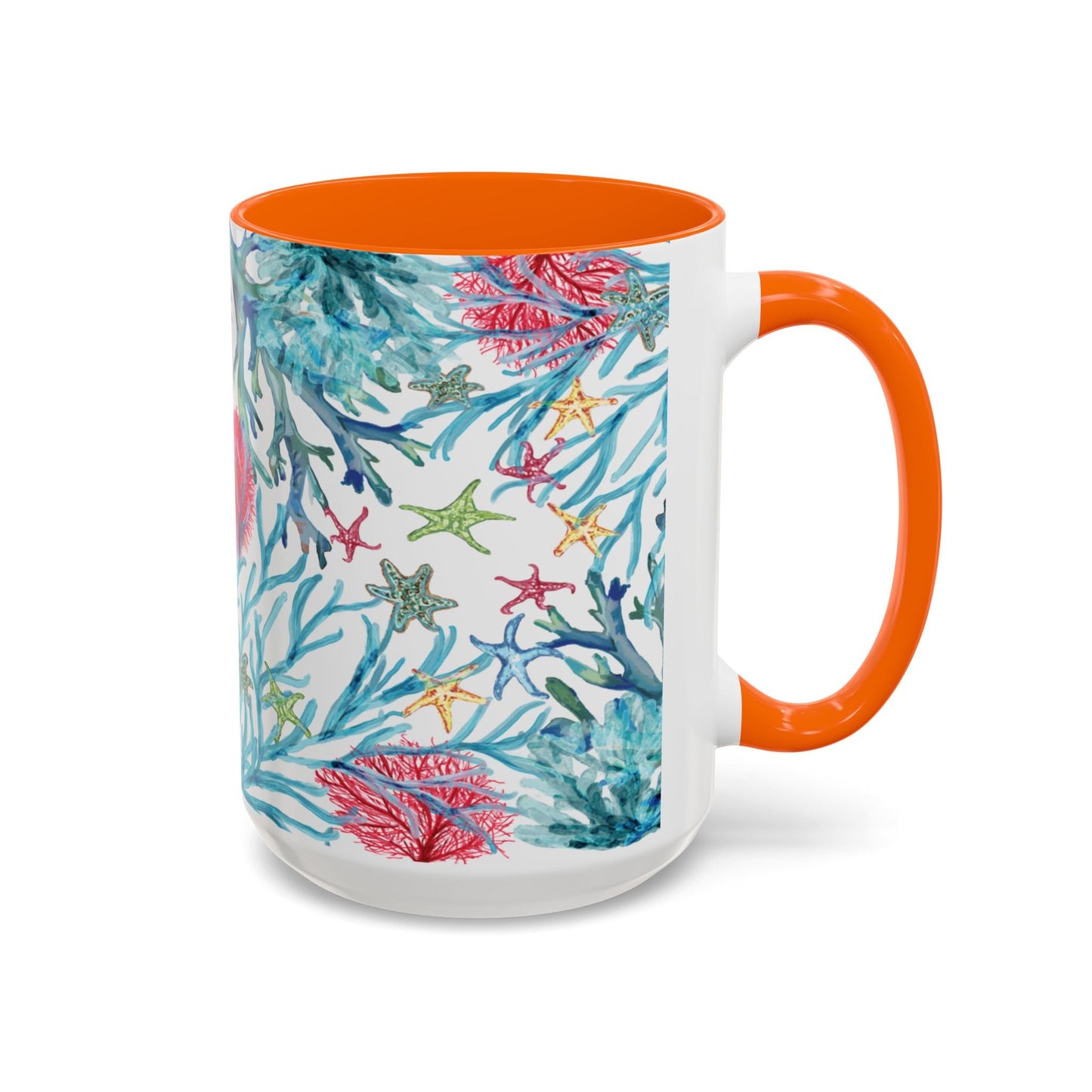 Ocean - Inspired Two Tone Ceramic Mug - 11 oz & 15 oz - Blue Cava