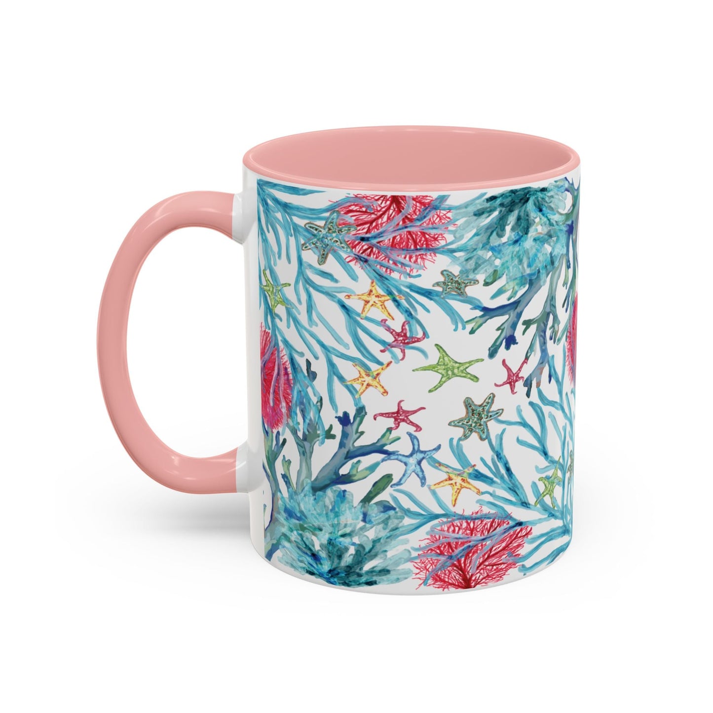 Ocean - Inspired Two Tone Ceramic Mug - 11 oz & 15 oz - Blue Cava