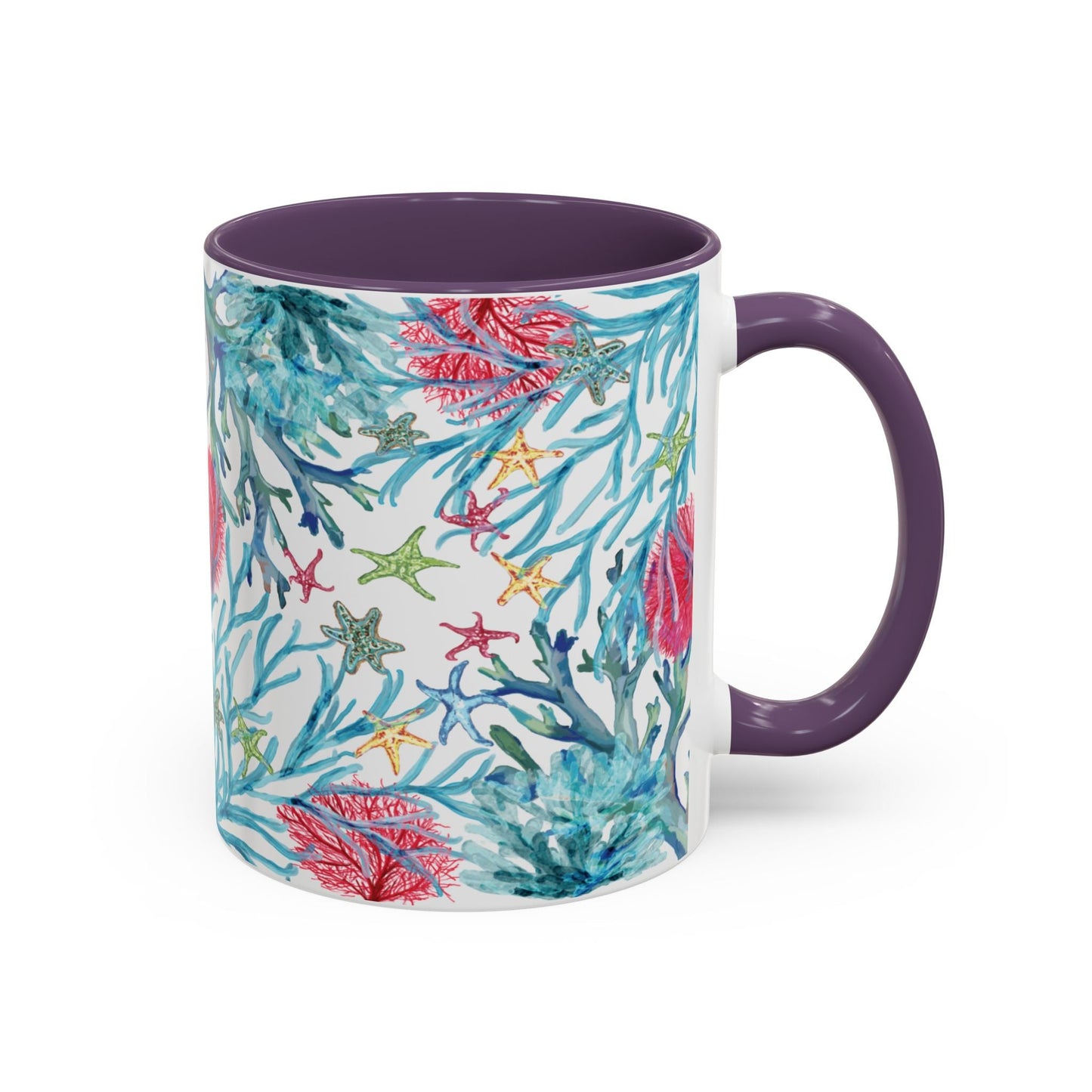 Ocean - Inspired Two Tone Ceramic Mug - 11 oz & 15 oz - Blue Cava