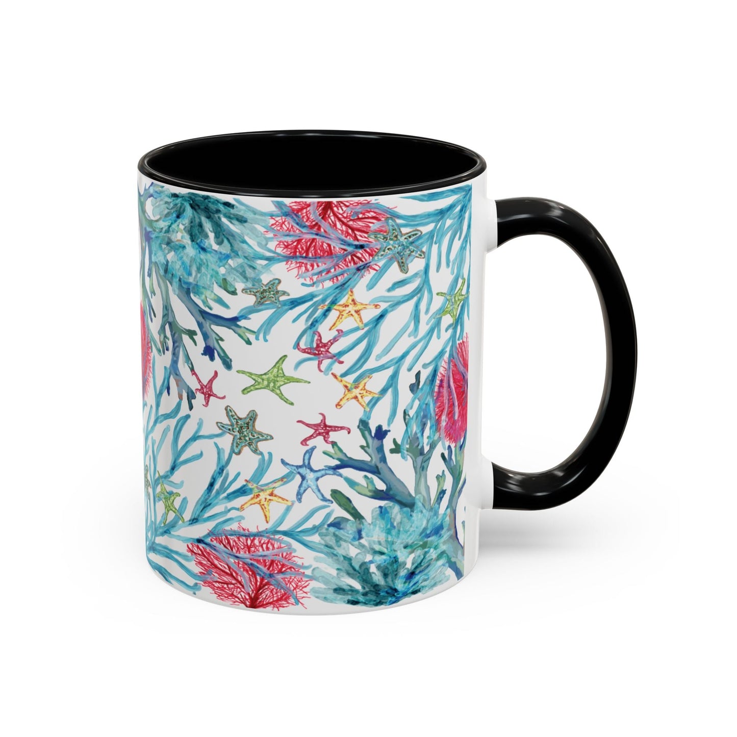 Ocean - Inspired Two Tone Ceramic Mug - 11 oz & 15 oz - Blue Cava