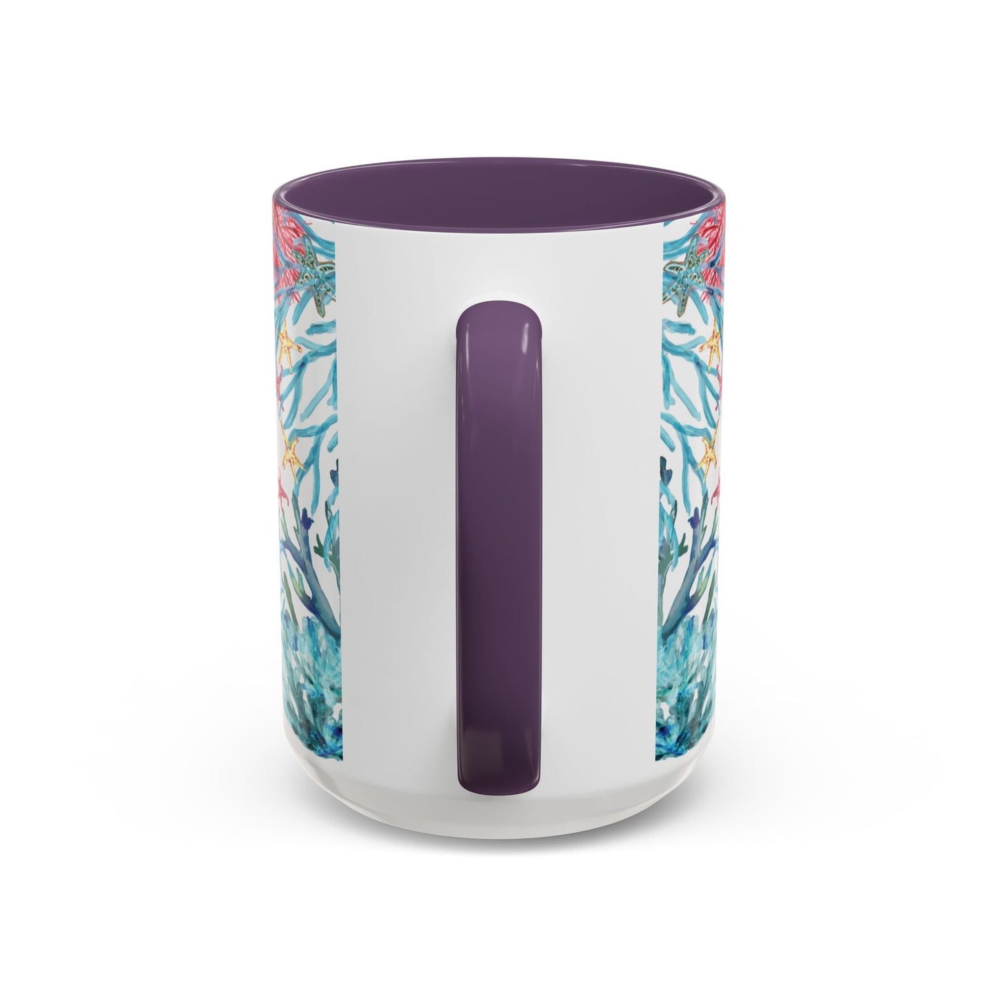 Ocean - Inspired Two Tone Ceramic Mug - 11 oz & 15 oz - Blue Cava