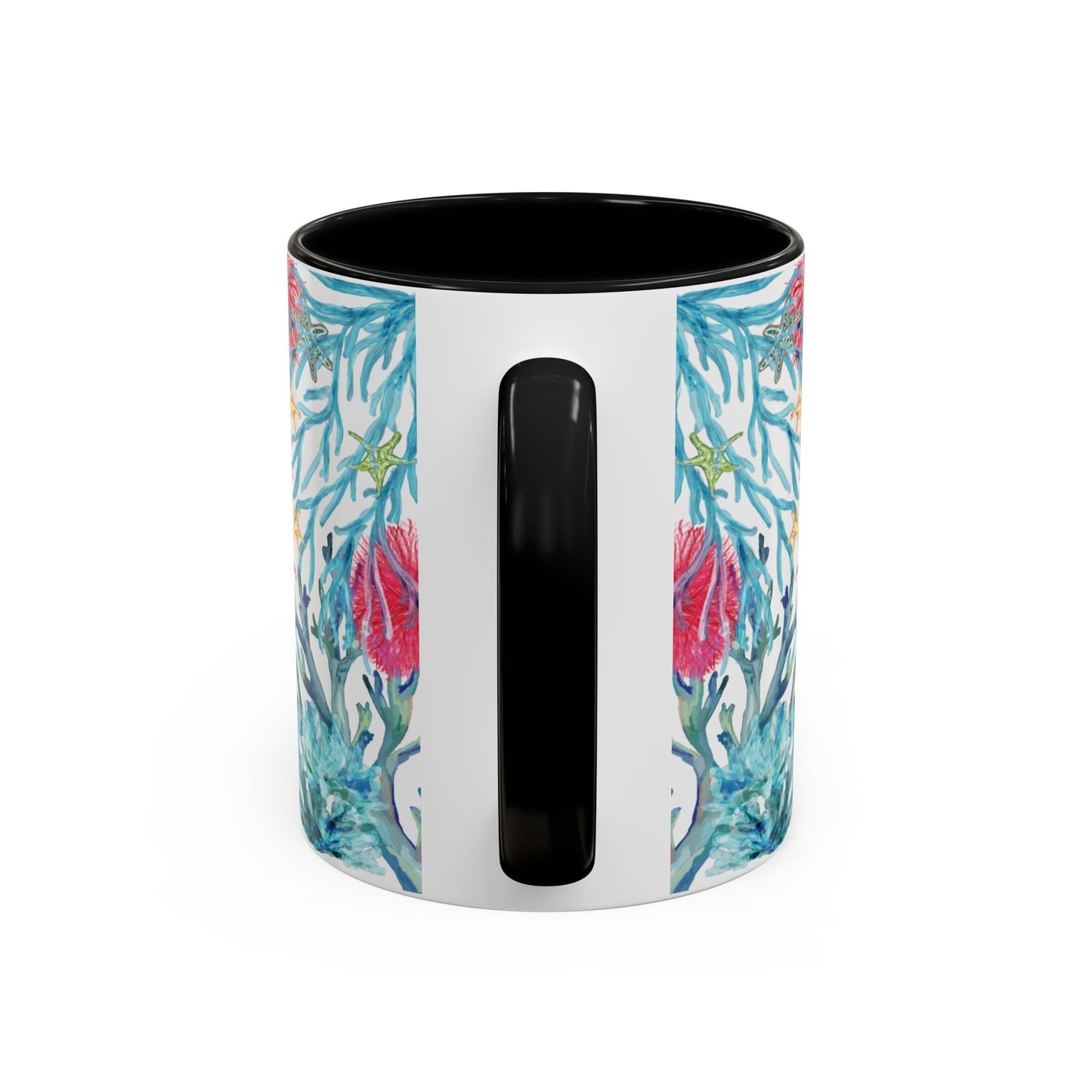 Ocean - Inspired Two Tone Ceramic Mug - 11 oz & 15 oz - Blue Cava