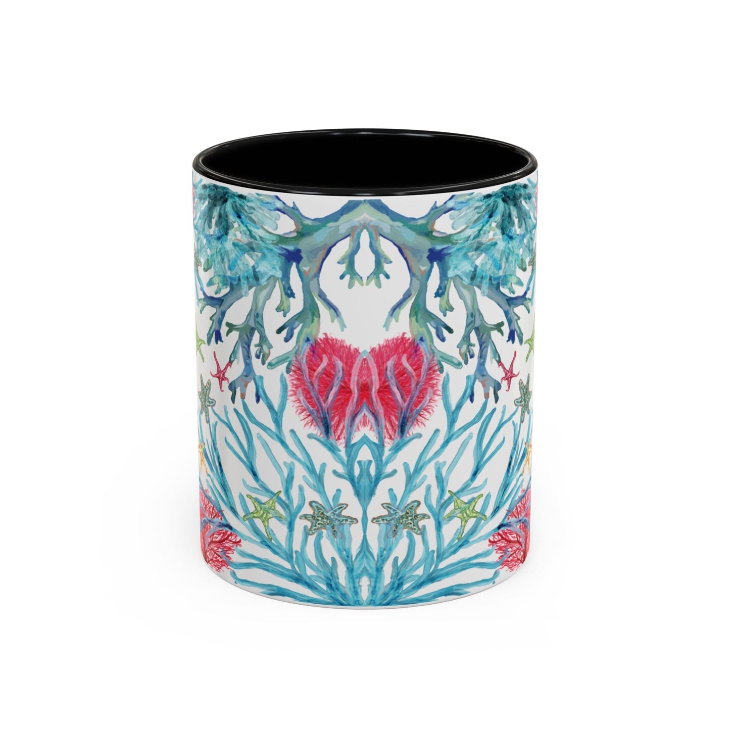 Ocean - Inspired Two Tone Ceramic Mug - 11 oz & 15 oz - Blue Cava