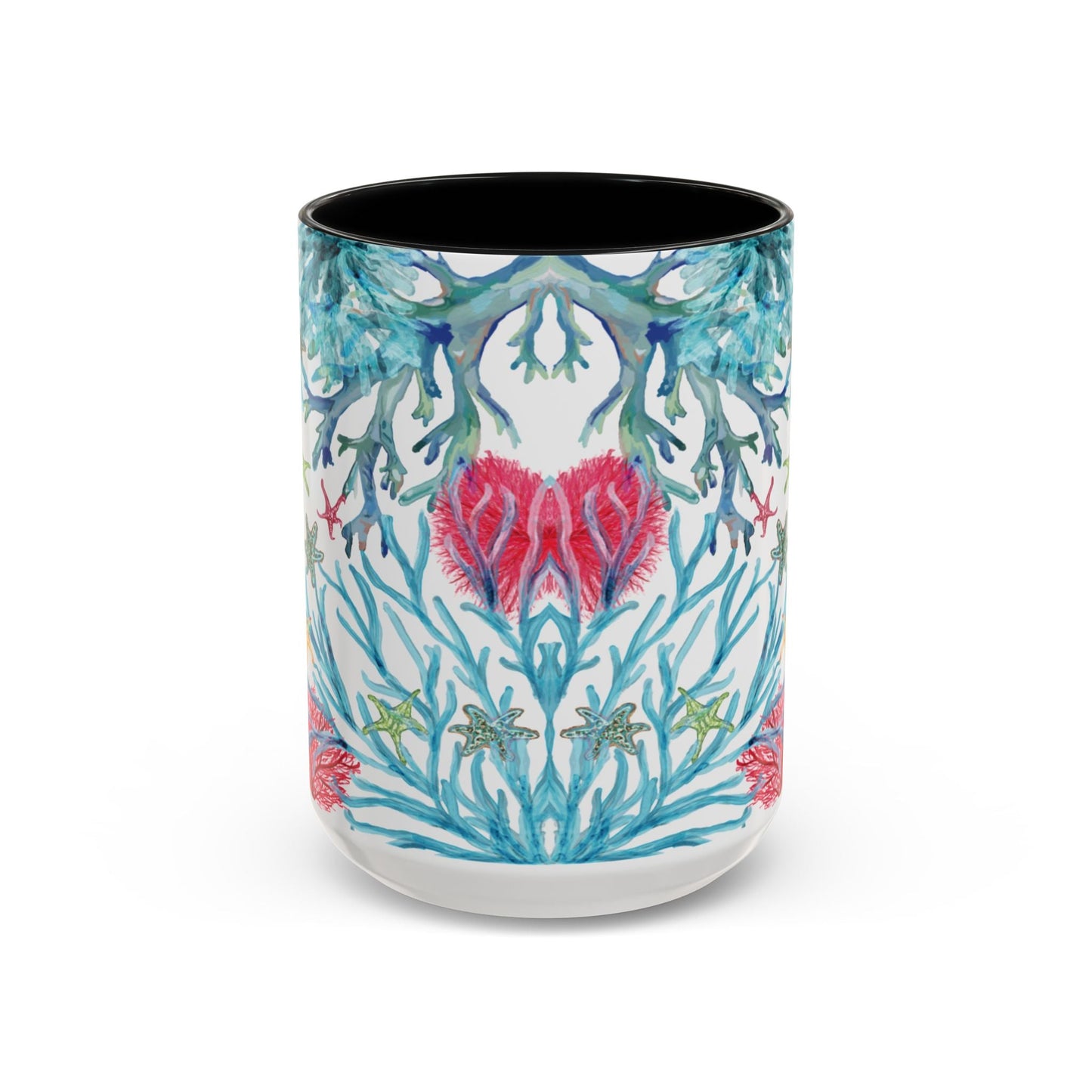 Ocean - Inspired Two Tone Ceramic Mug - 11 oz & 15 oz - Blue Cava